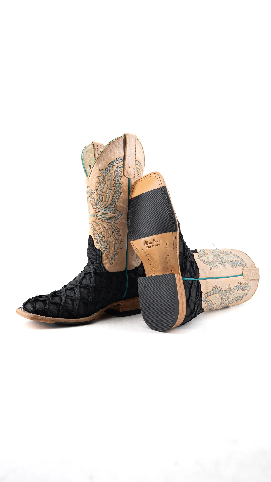 Macie Bean Pirarucu Square Toe Cowgirl Boot - Image 4