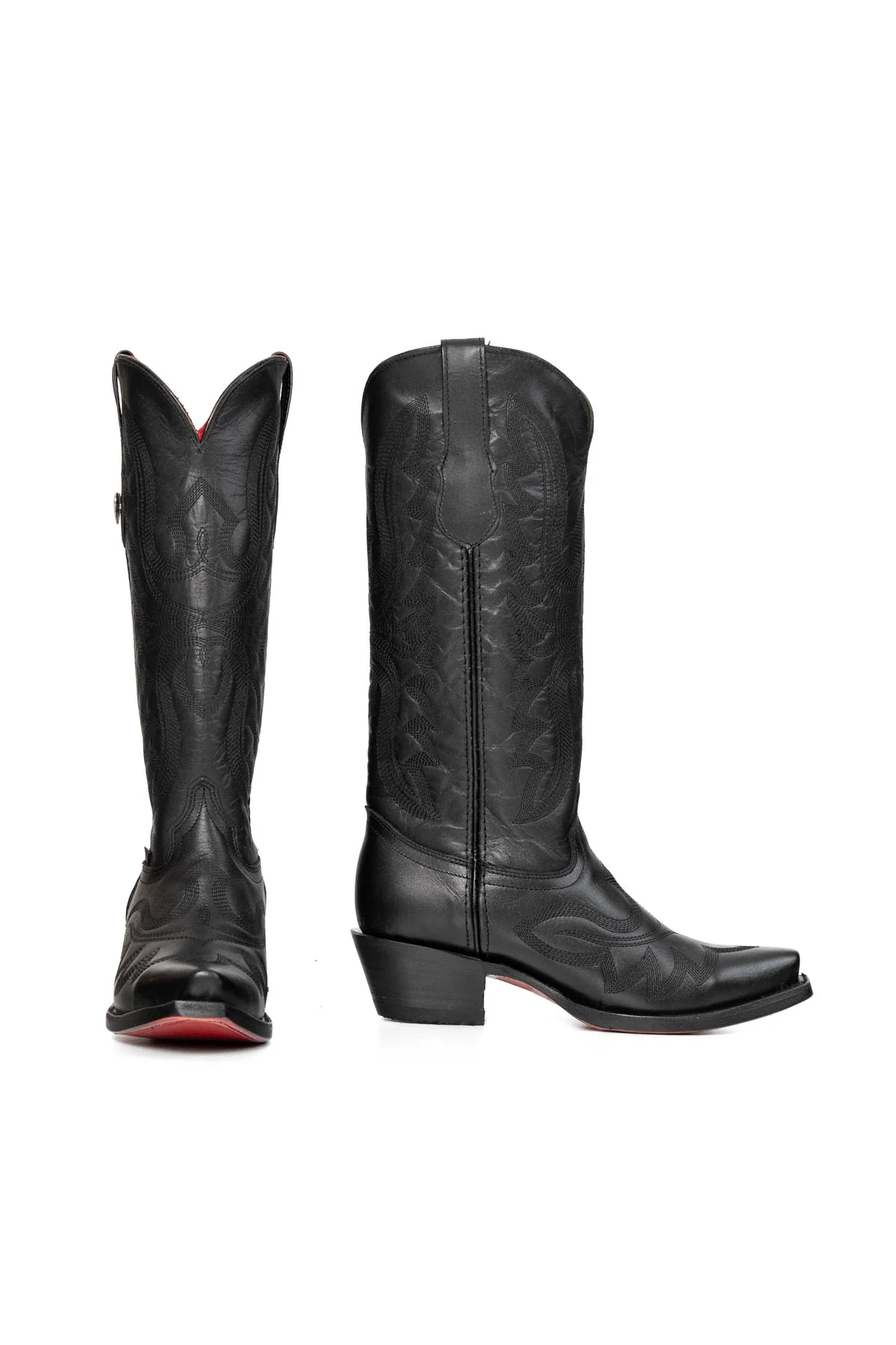 Madeline Midi Red Bottom Snip Toe Cowgirl Boot - Image 5