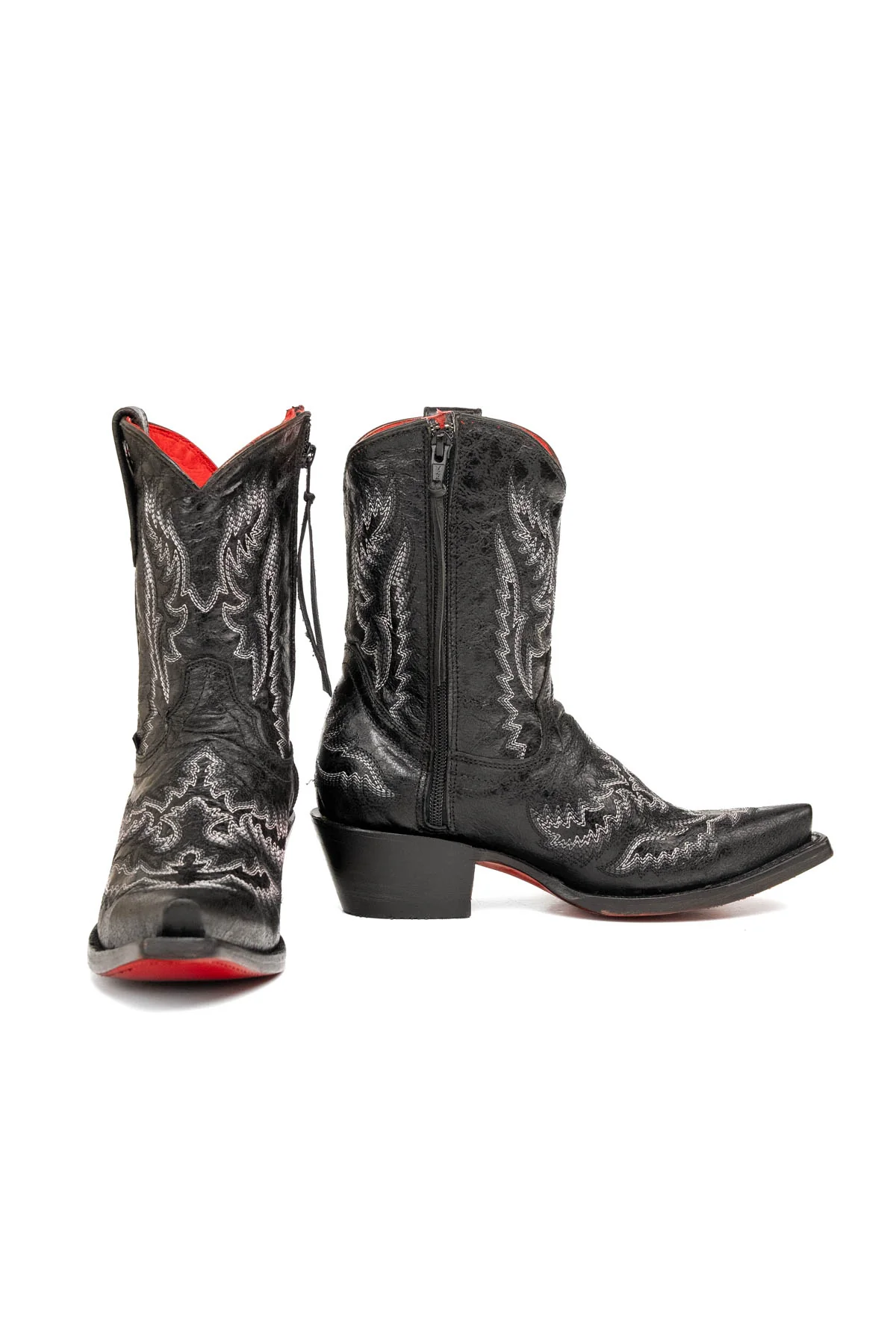 Magali Red Bottom Snip Toe Ankle Boot - Image 4
