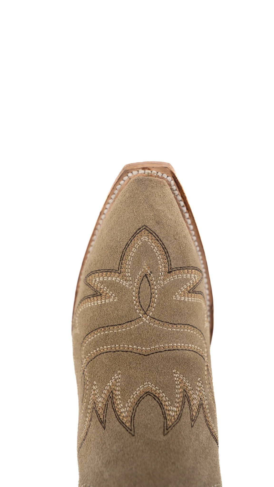 Maggie Suede Knee High Wide Calf Snip Toe Cowgirl Boot - Image 10