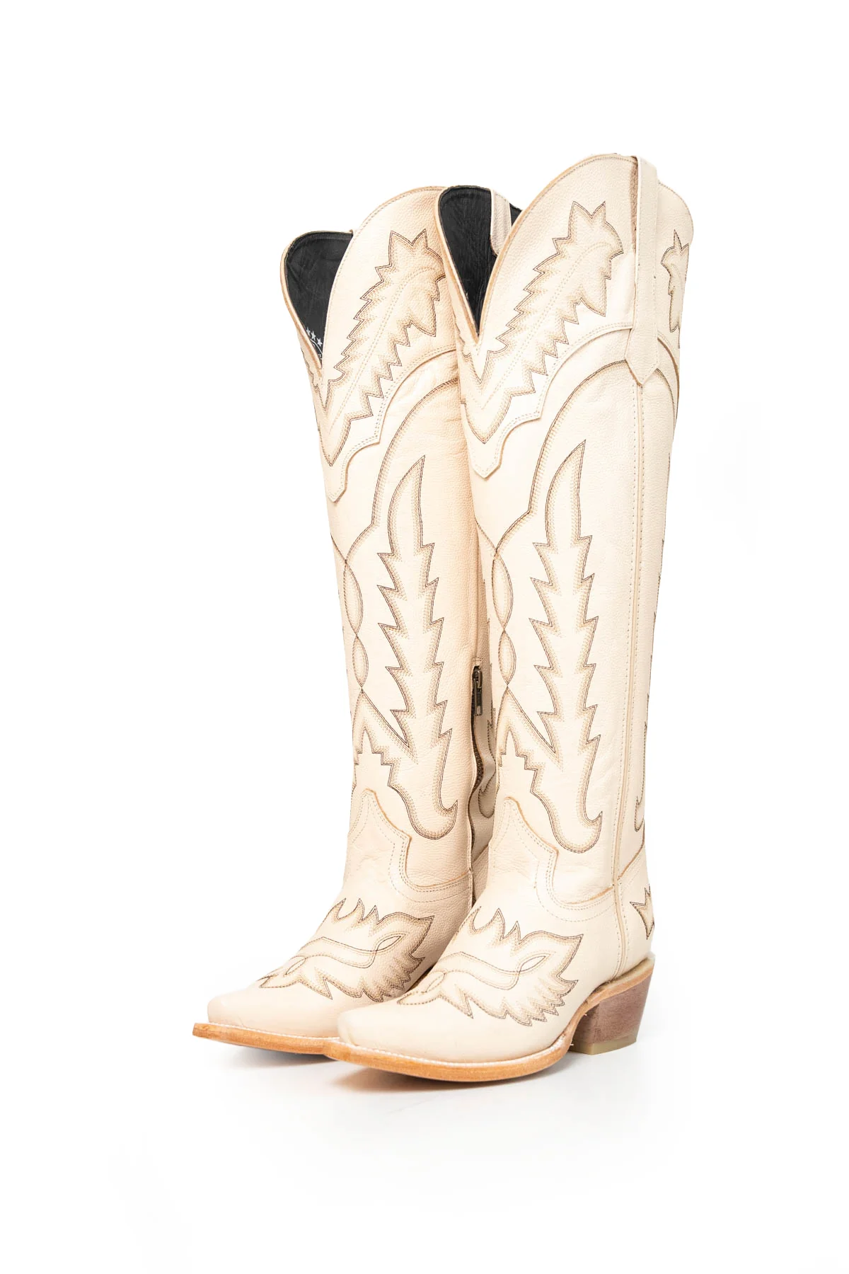 Maggie Knee High Wide Calf Snip Toe Cowgirl Boot - Image 17
