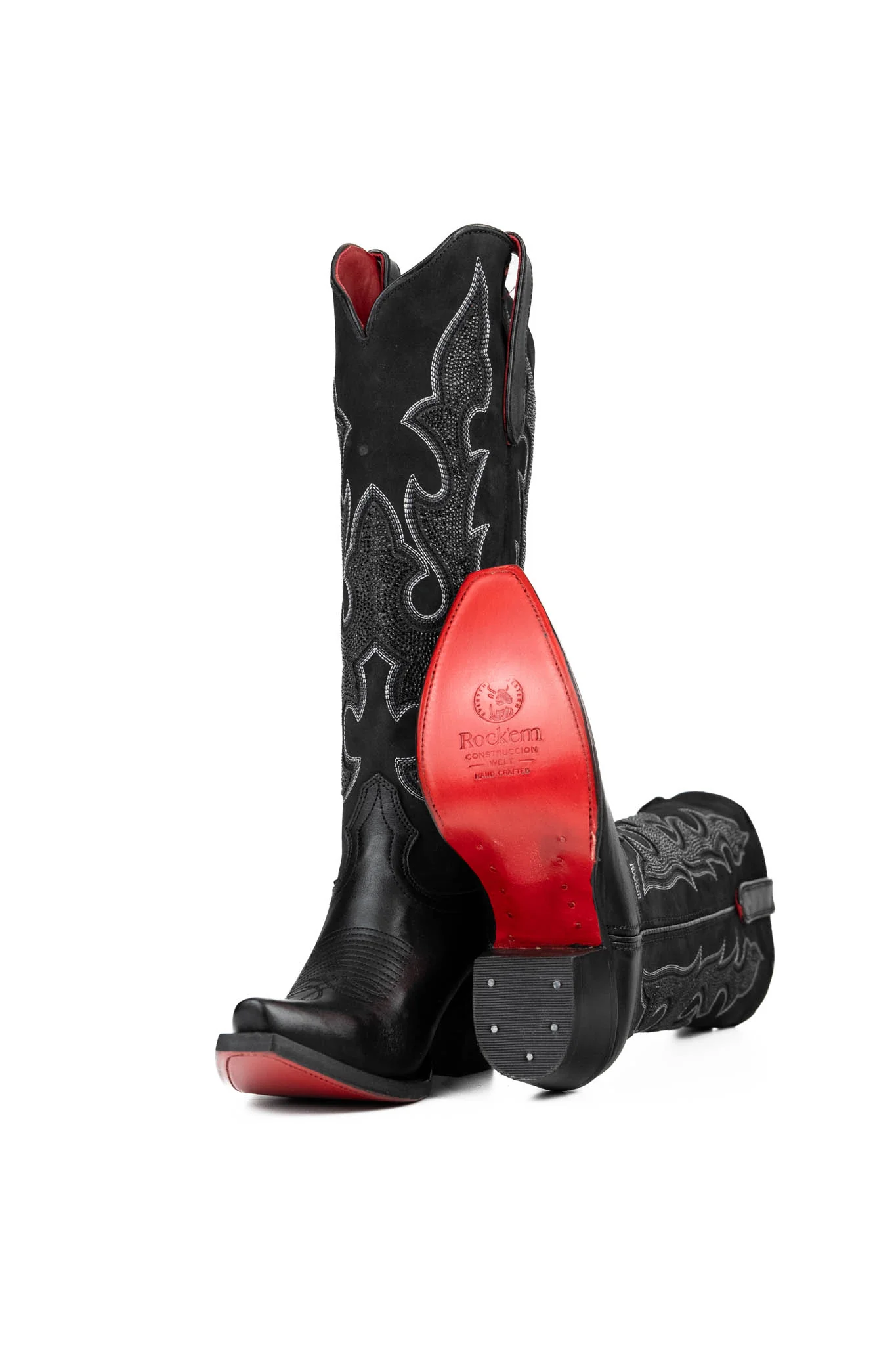 Makayla Tall Red Bottom Snip Toe Cowgirl Boot - Image 4