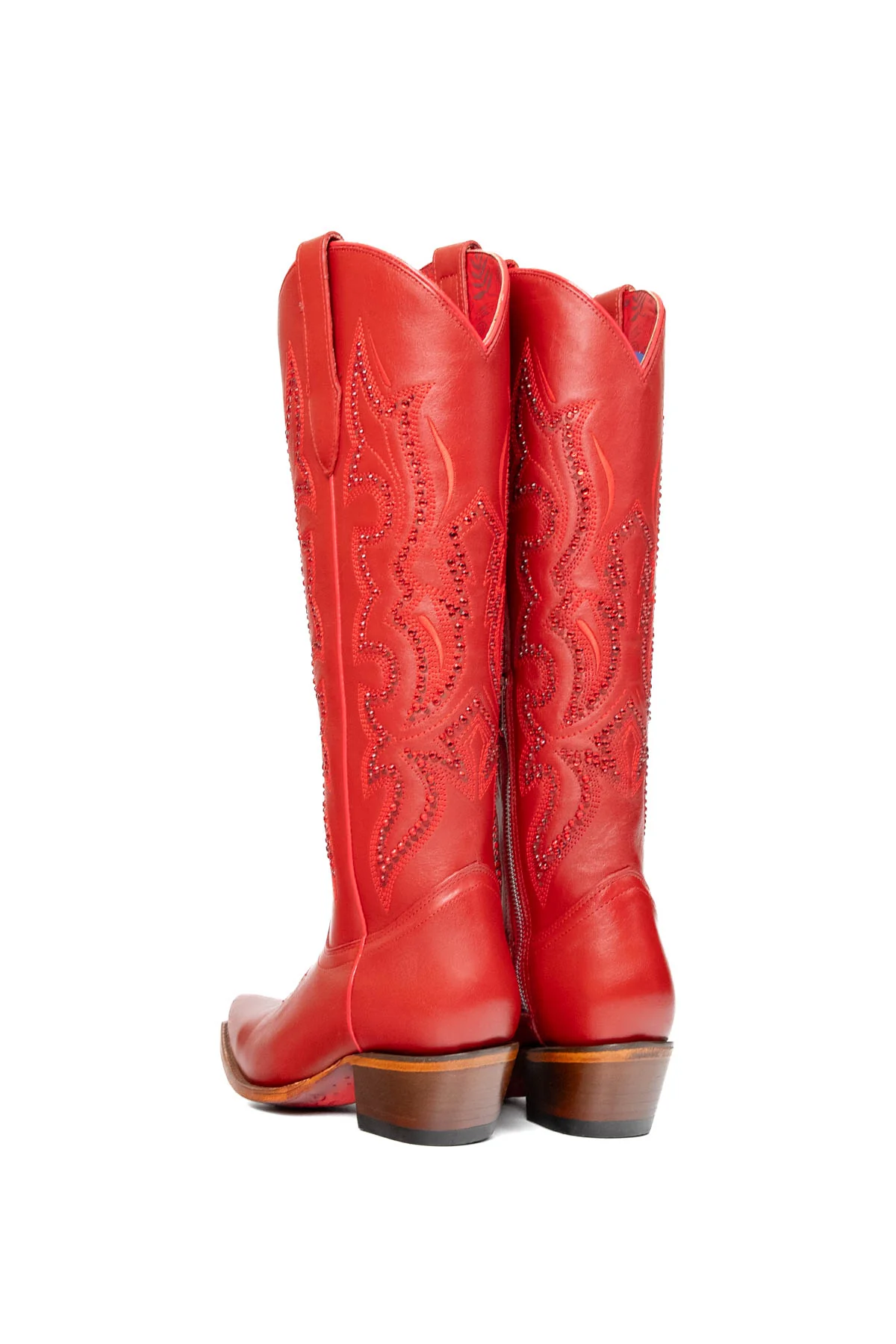 Marbella Tall Red Bottom Snip Toe Cowgirl Boot - Image 3