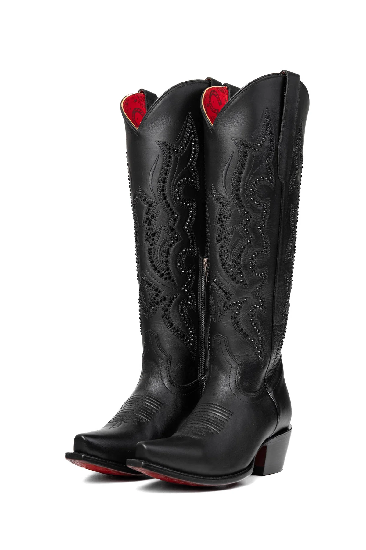 Marbella Tall Red Bottom Snip Toe Cowgirl Boot - Image 7