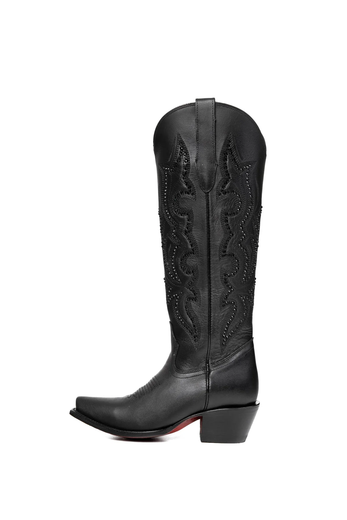 Marbella Tall Red Bottom Snip Toe Cowgirl Boot - Image 8