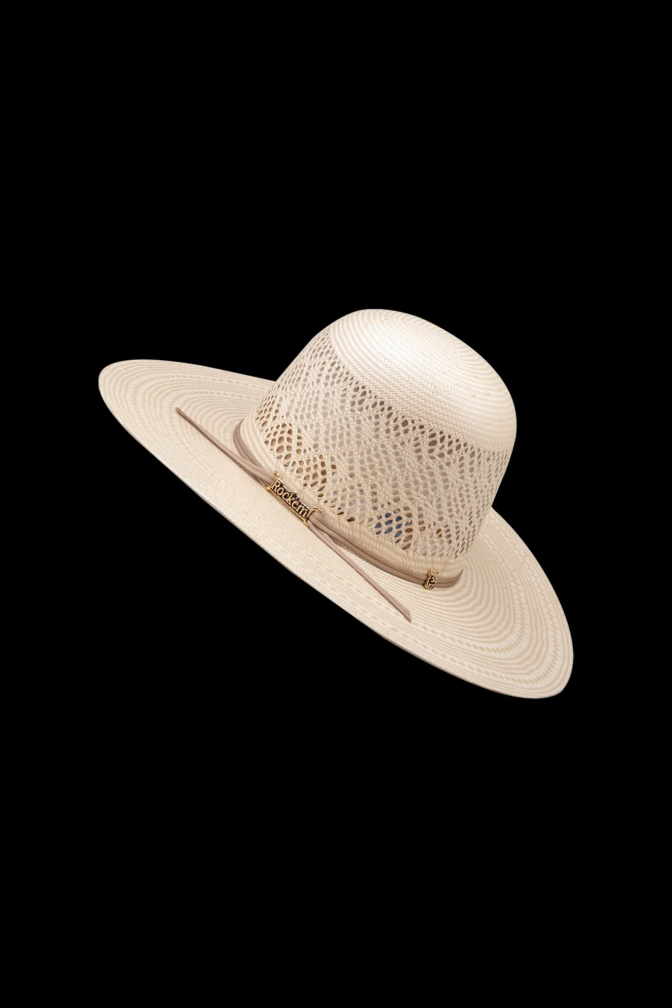 Rock'em 100X Maverick Open Crown Straw Hat - Image 3