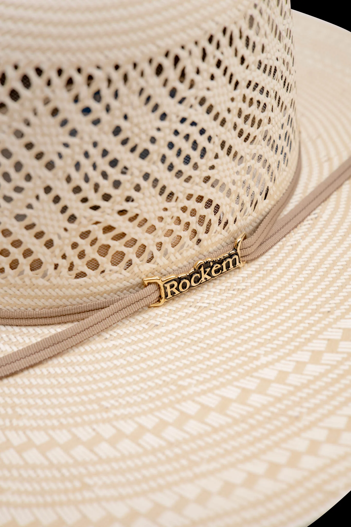 Rock'em 100X Maverick Open Crown Straw Hat - Image 6