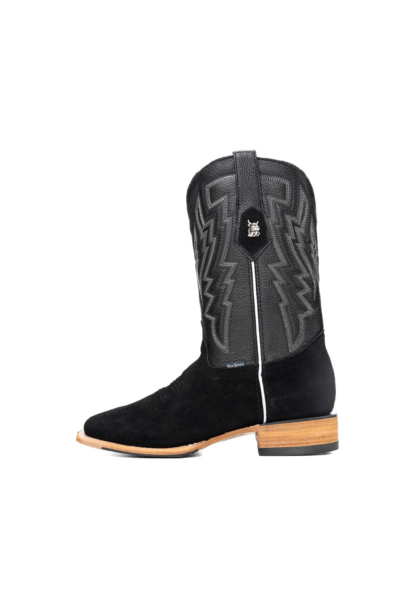 Maverick Roughout Square Toe Cowboy Boot - Image 17