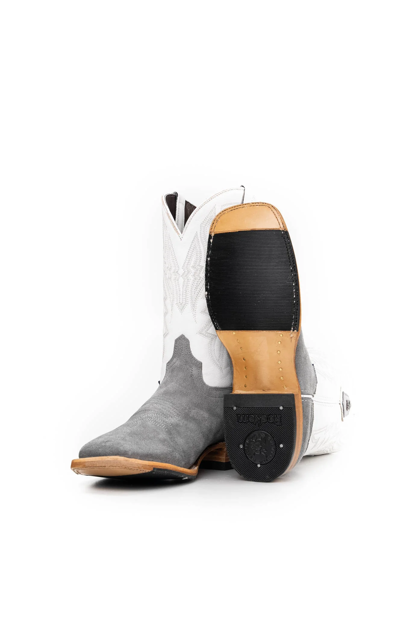 Maverick Roughout Square Toe Cowboy Boot - Image 4