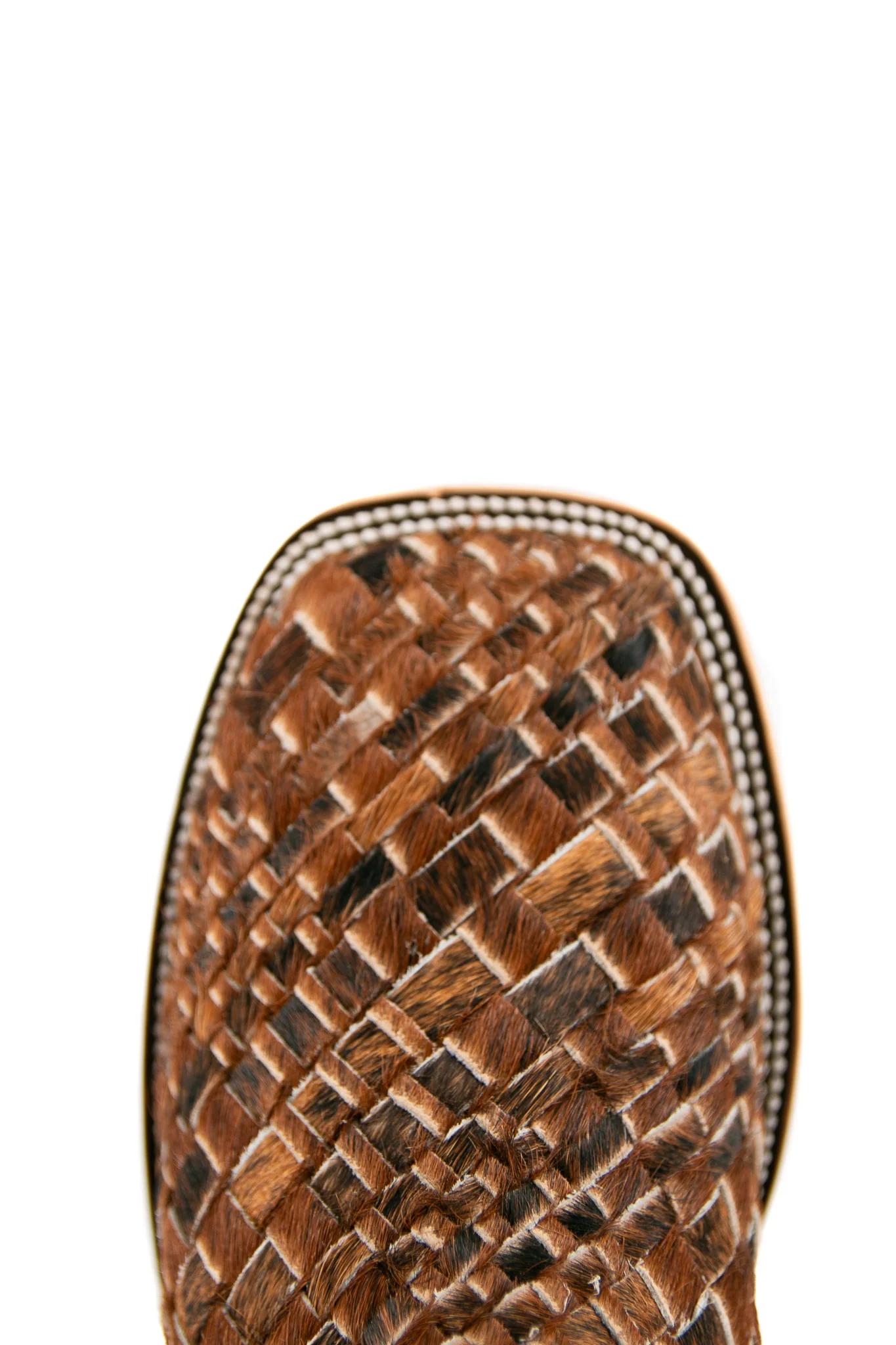 Rock'em Woven Cowhide Square Toe Cowboy Boot - Image 5