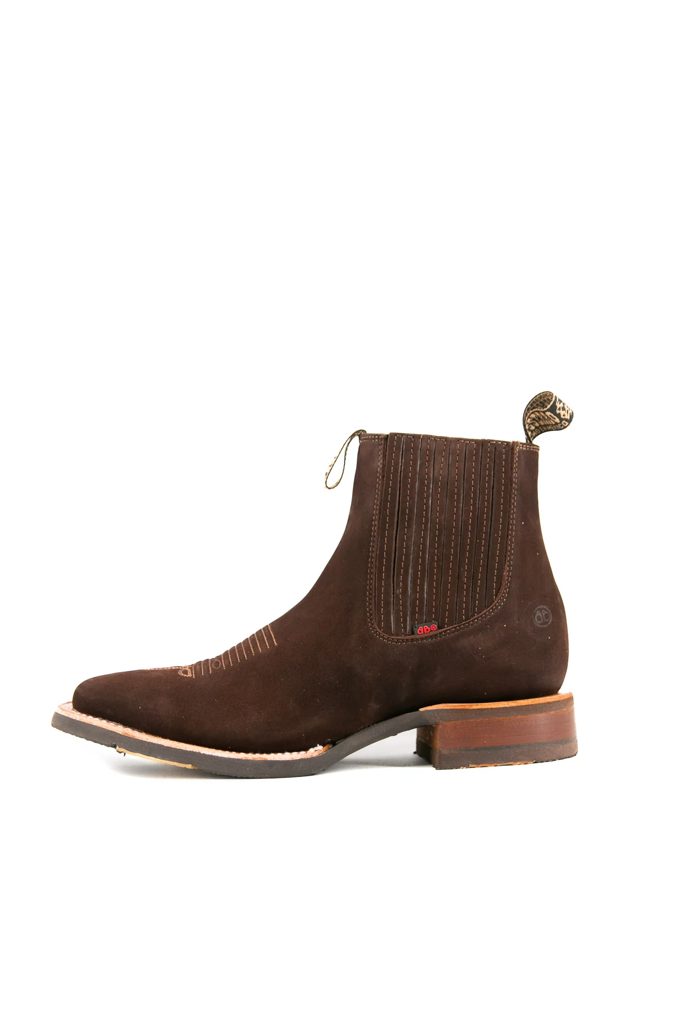 Bessero Rubber Nobuck Square Toe Men's Ankle Boot - Image 12