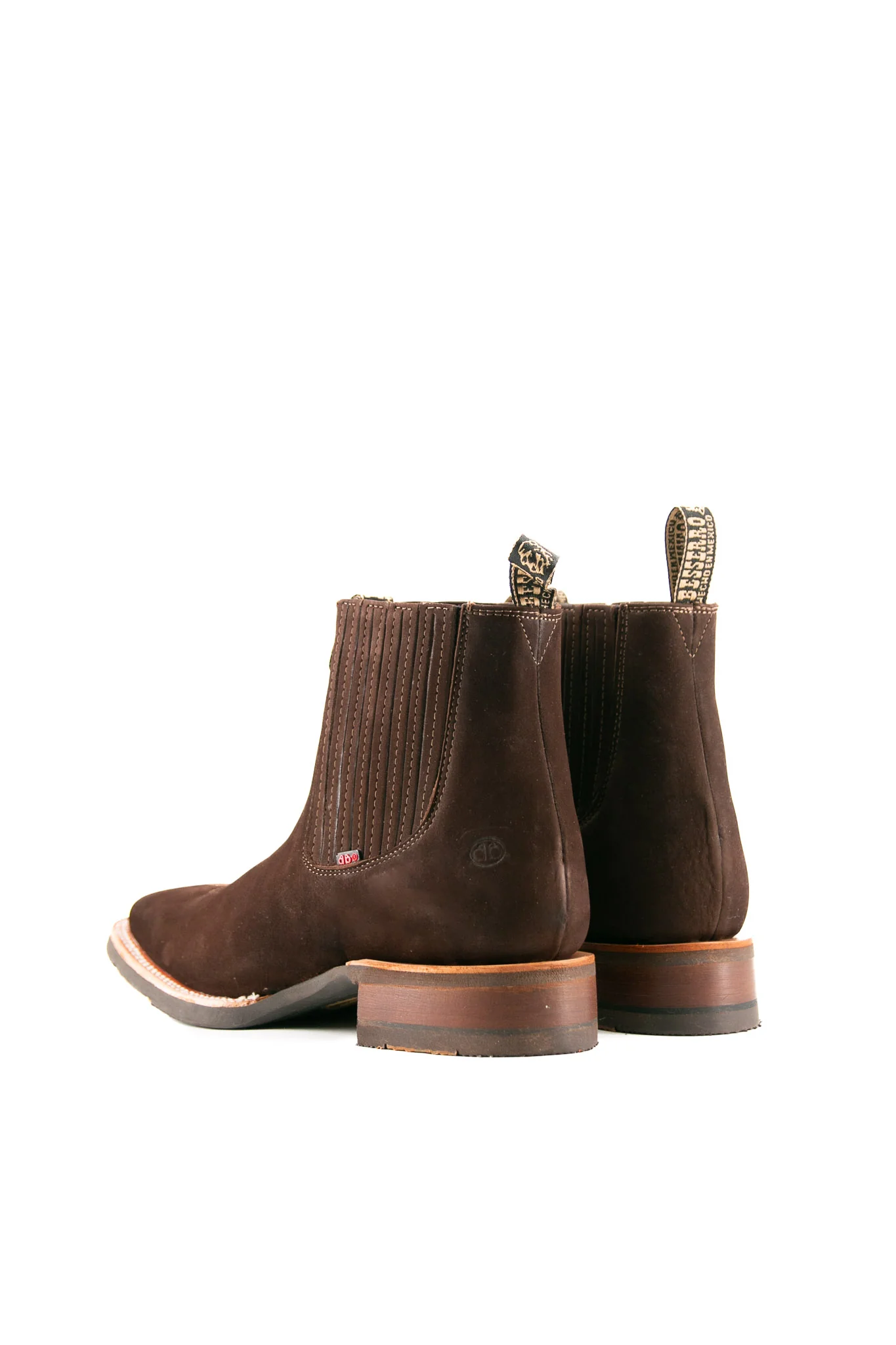 Bessero Rubber Nobuck Square Toe Men's Ankle Boot - Image 13