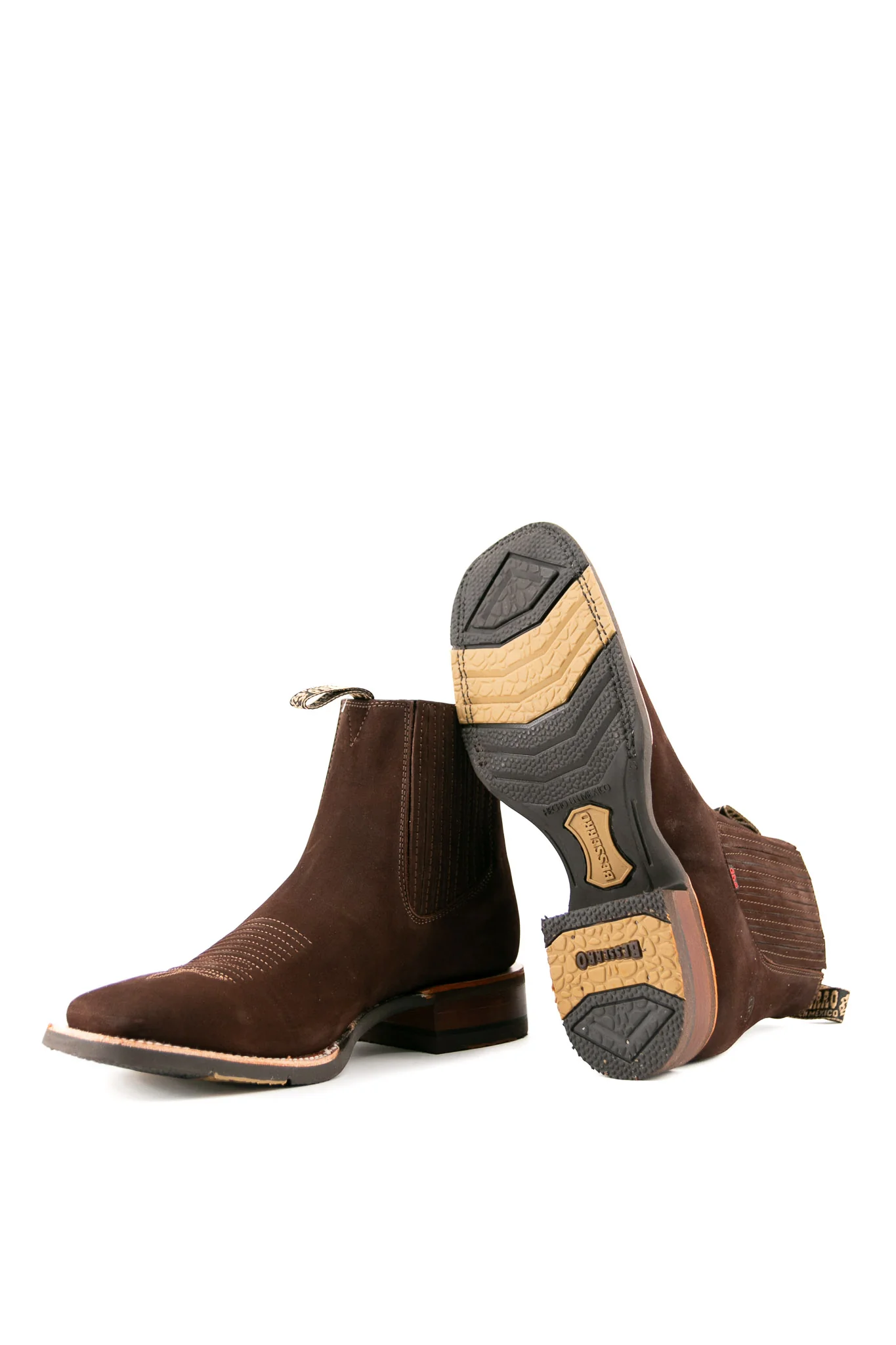 Bessero Rubber Nobuck Square Toe Men's Ankle Boot - Image 14
