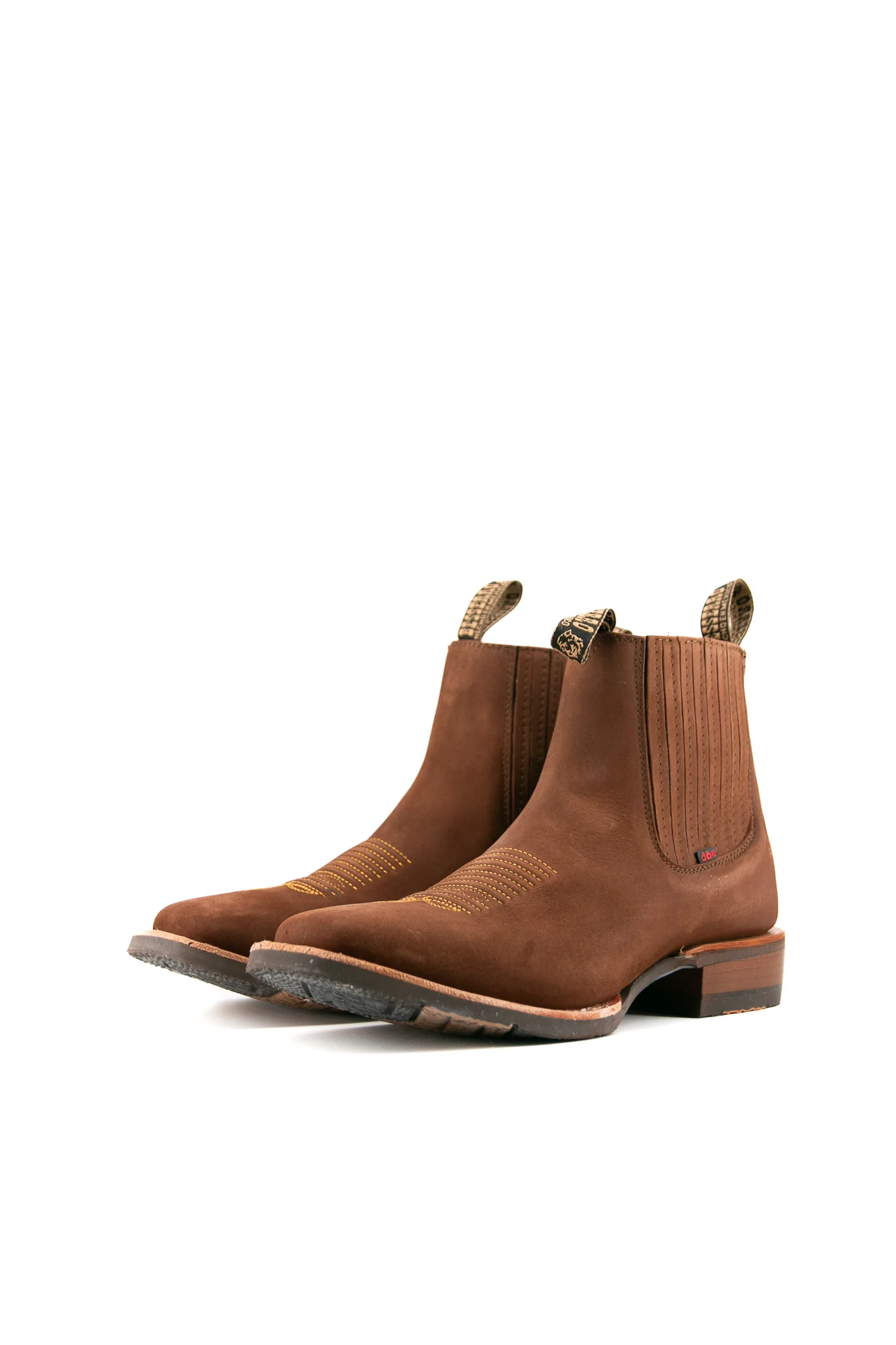 Bessero Rubber Nobuck Square Toe Men's Ankle Boot - Image 16