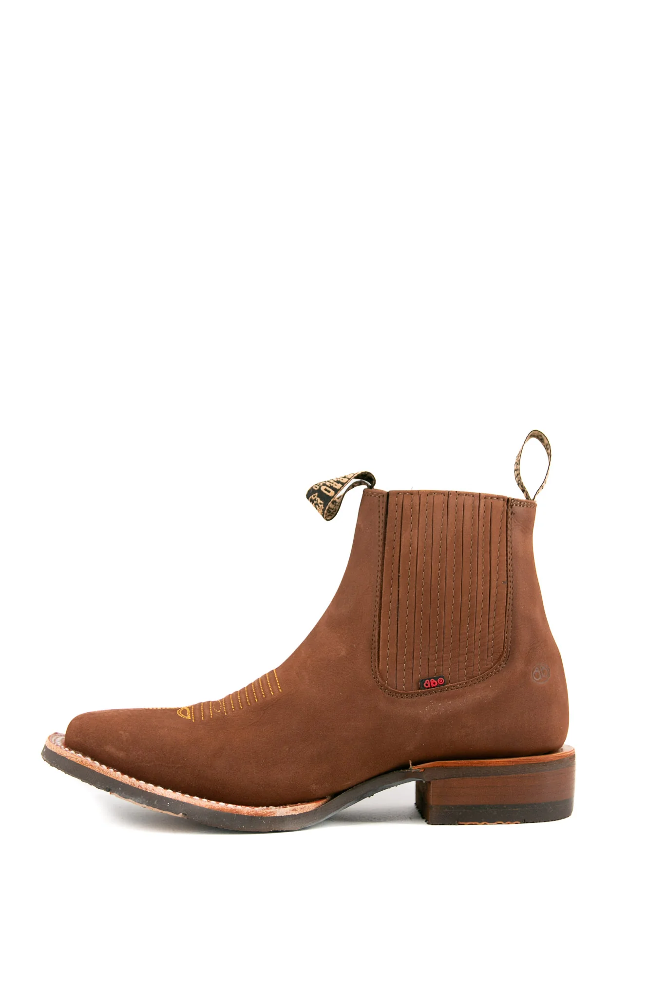 Bessero Rubber Nobuck Square Toe Men's Ankle Boot - Image 17