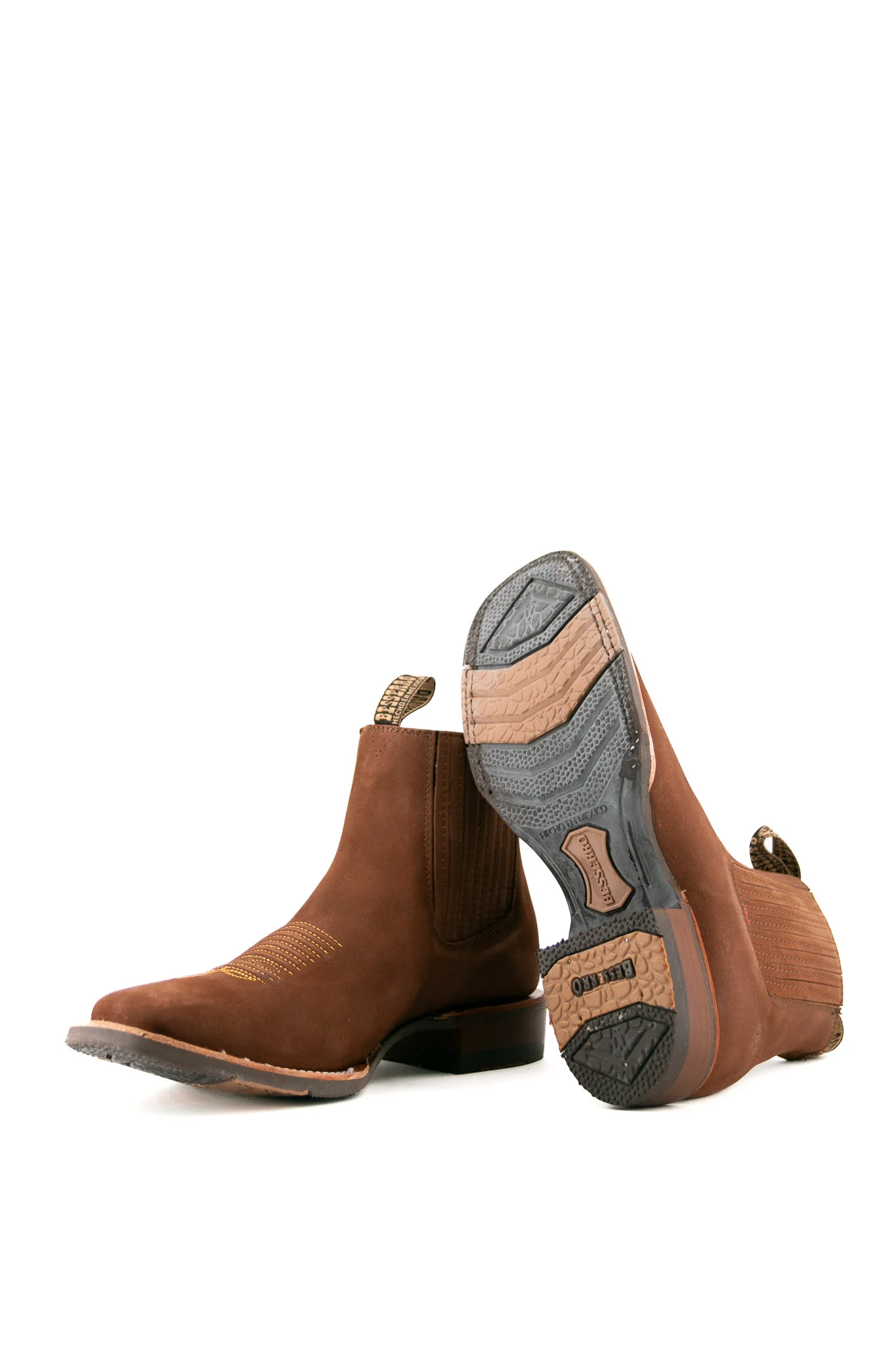 Bessero Rubber Nobuck Square Toe Men's Ankle Boot - Image 19