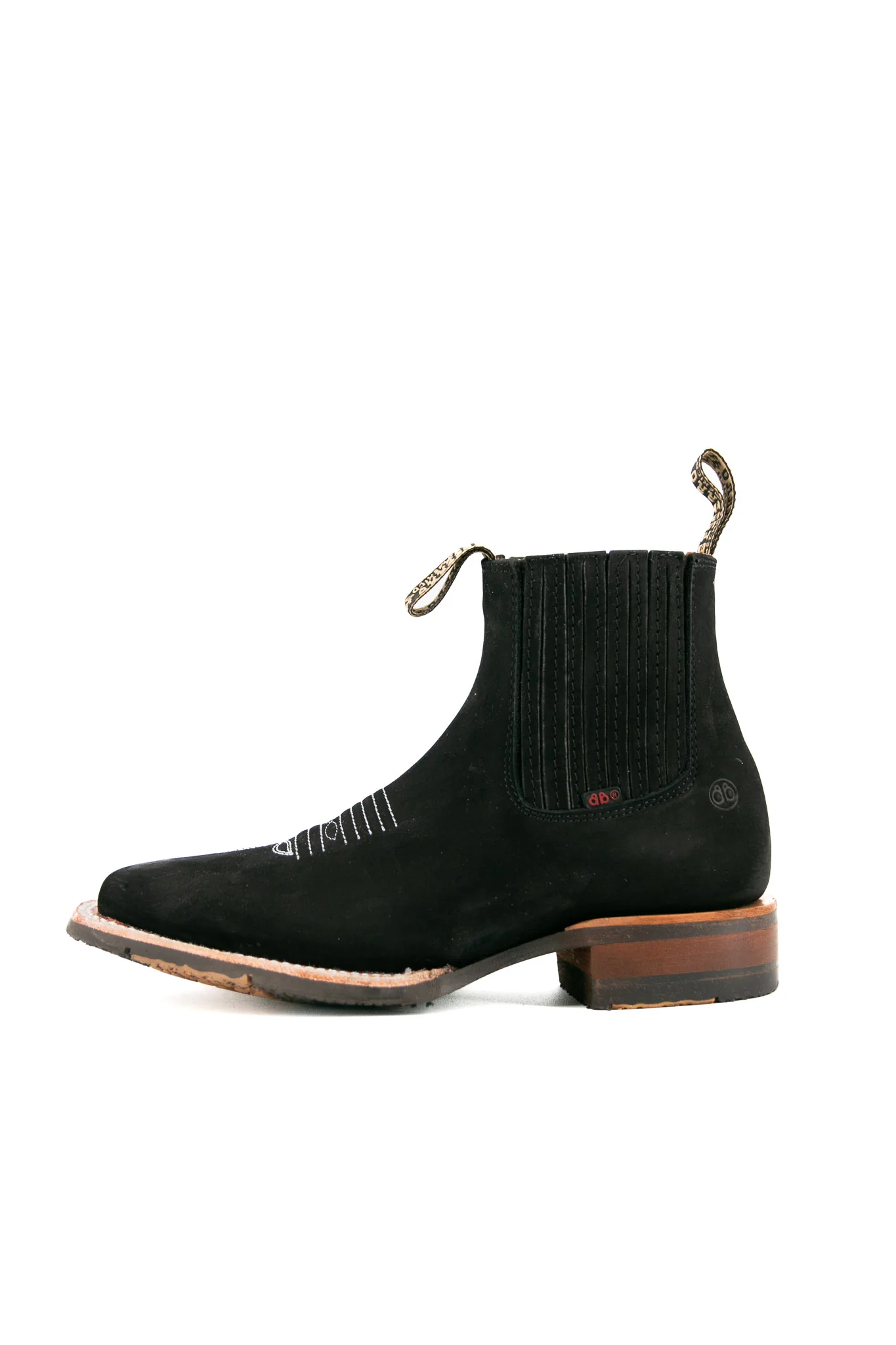 Bessero Rubber Nobuck Square Toe Men's Ankle Boot - Image 22