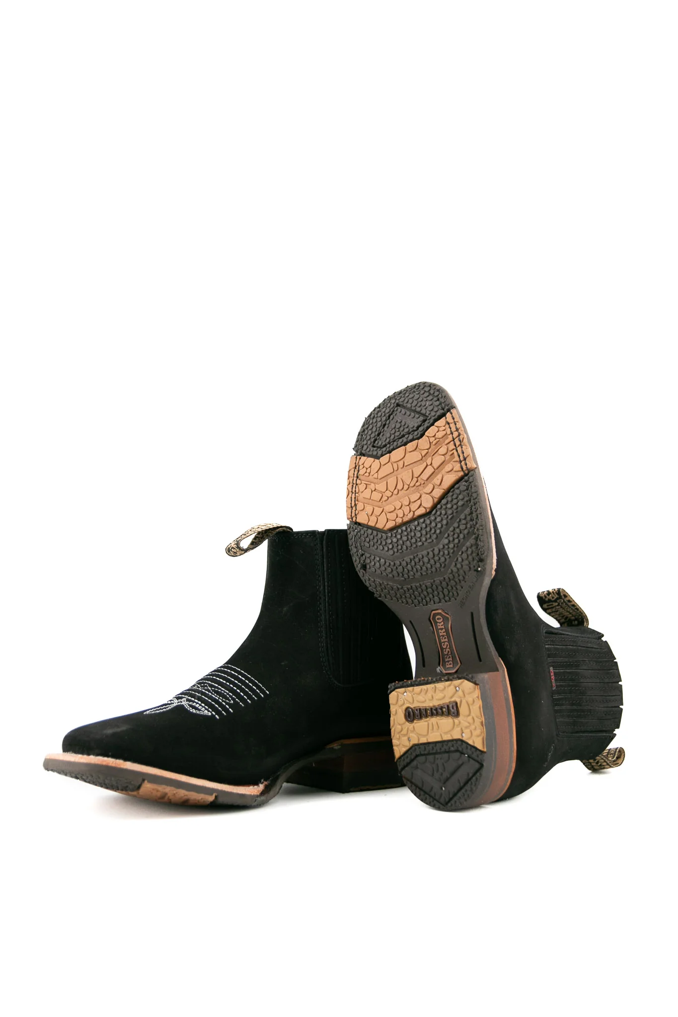 Bessero Rubber Nobuck Square Toe Men's Ankle Boot - Image 24