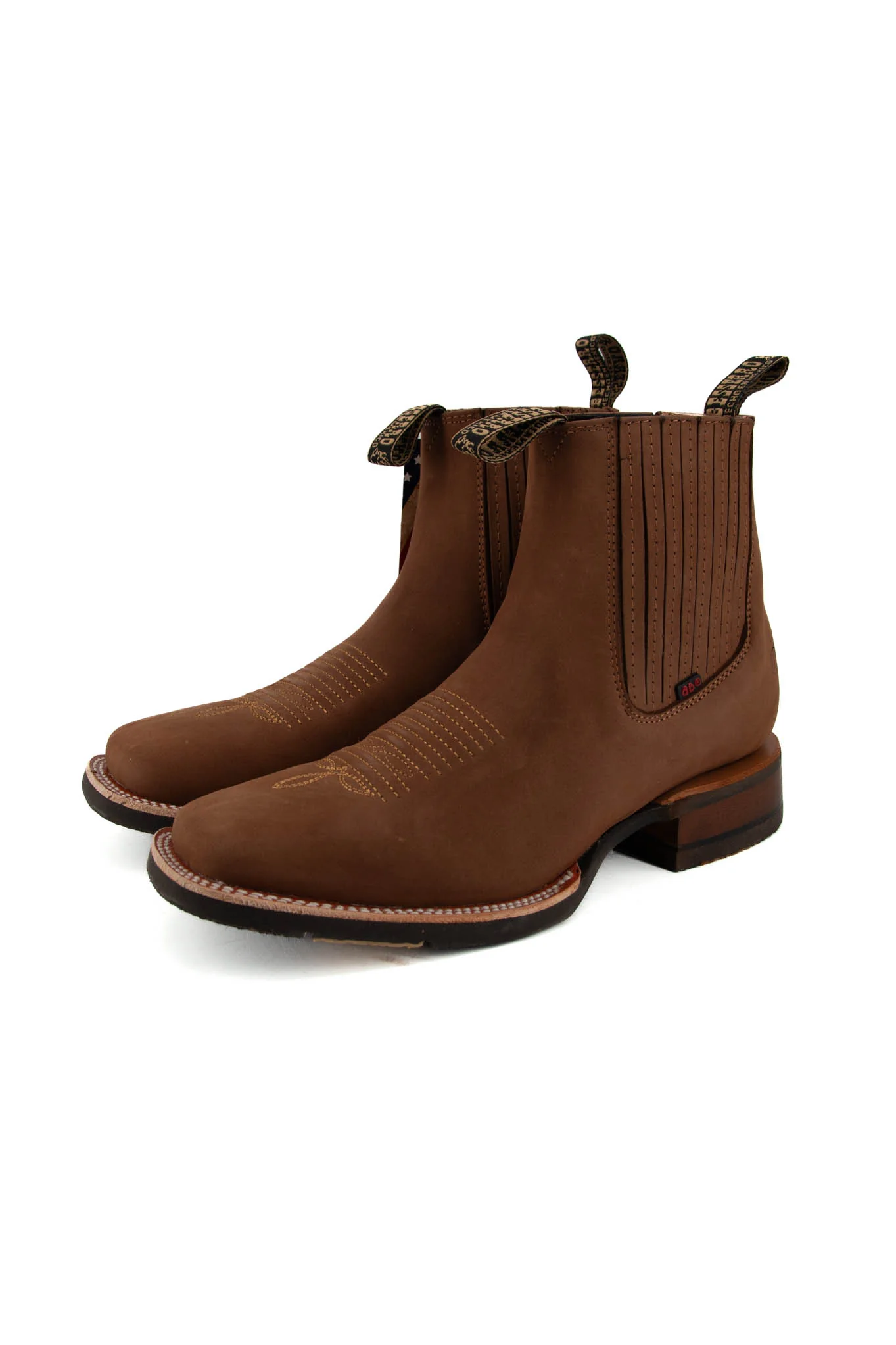 Bessero Rubber Nobuck Square Toe Men's Ankle Boot - Image 26