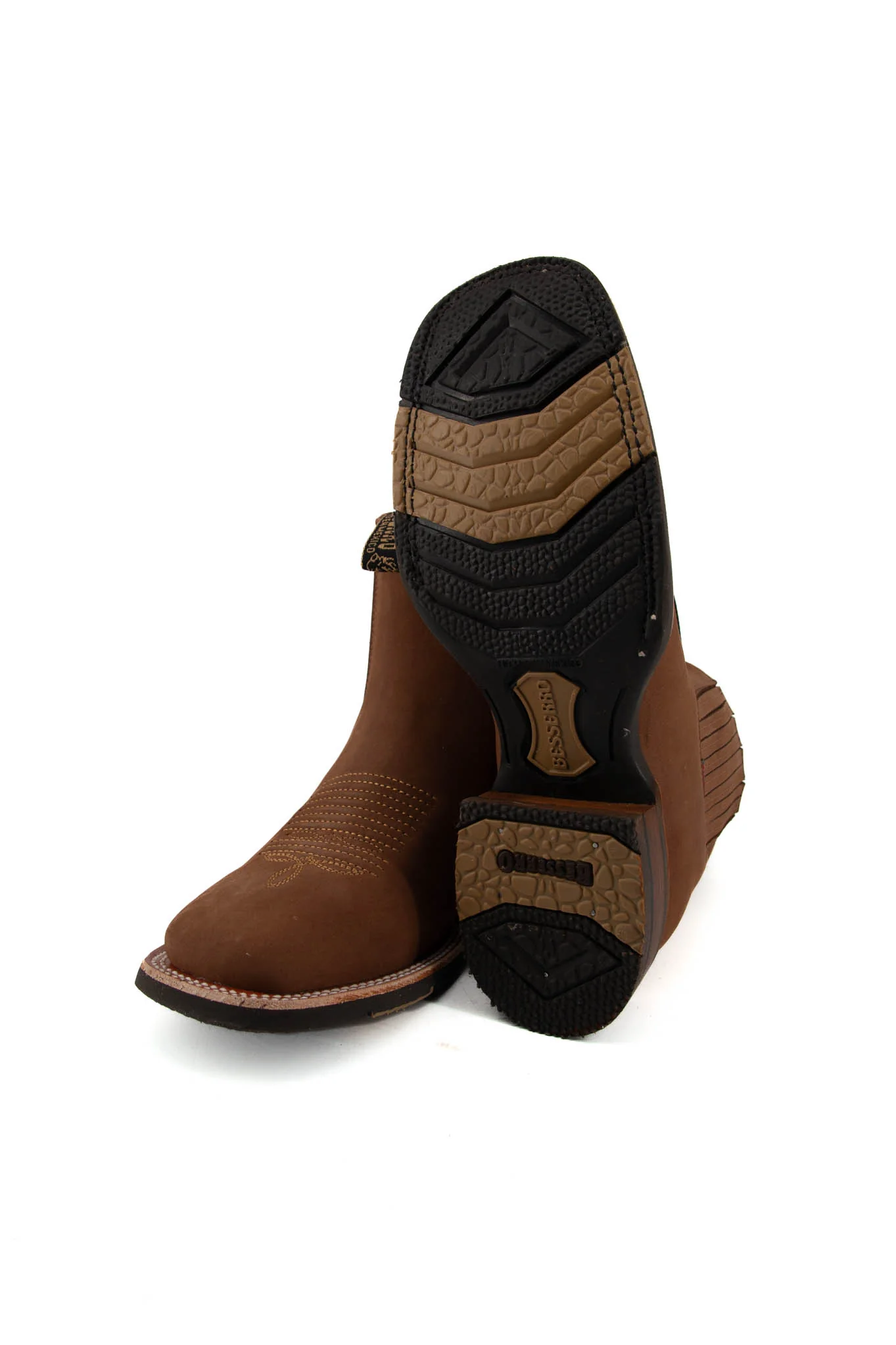 Bessero Rubber Nobuck Square Toe Men's Ankle Boot - Image 28