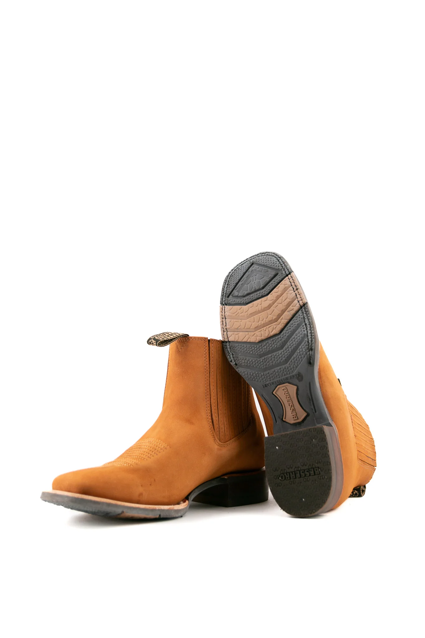 Bessero Rubber Nobuck Square Toe Men's Ankle Boot - Image 4
