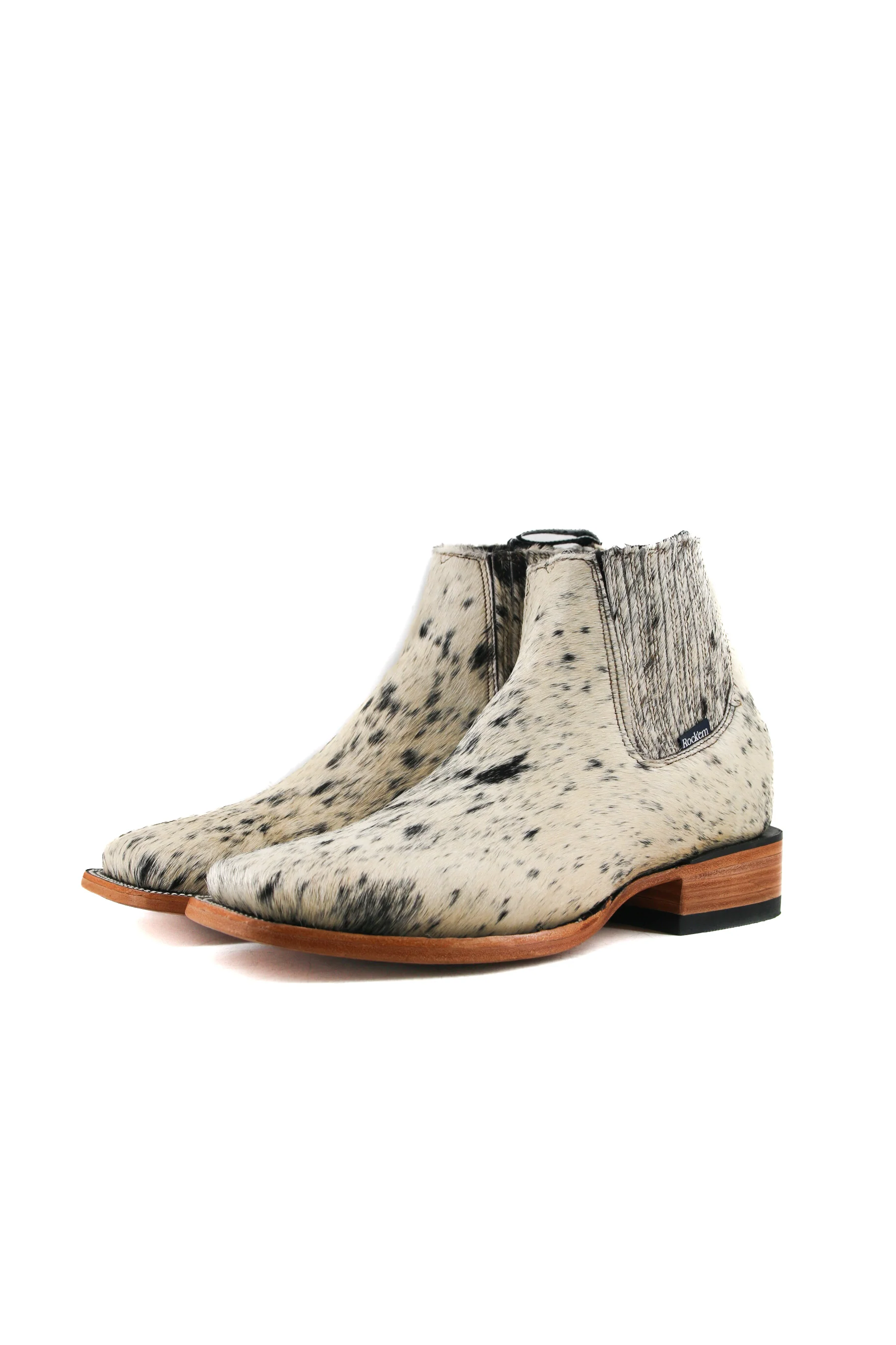 Men's Cowhide Square Toe Ankle Boot  Size 10 Box OM104