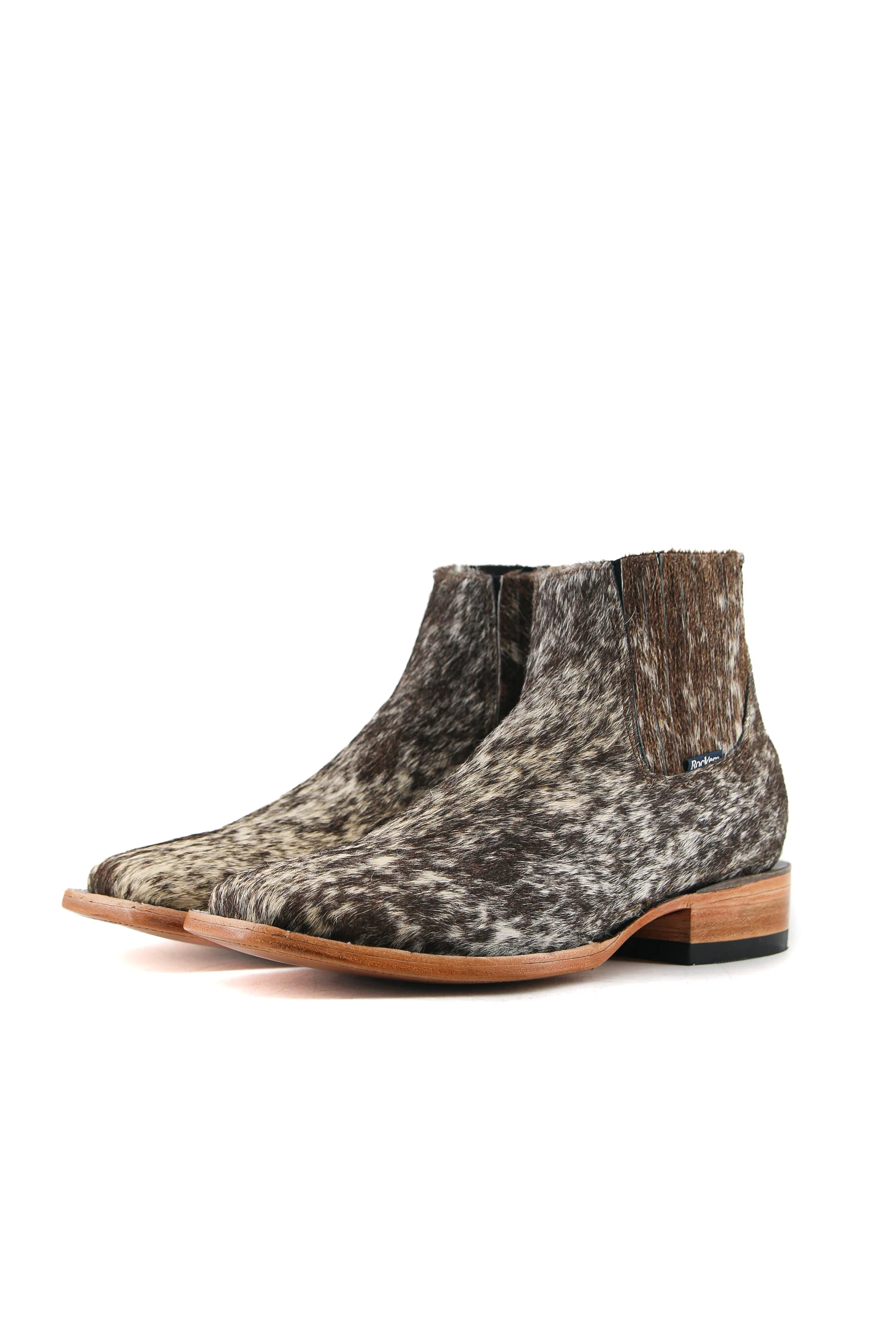 Men's Cowhide Square Toe Ankle Boot  Size 8.5 Box OM67