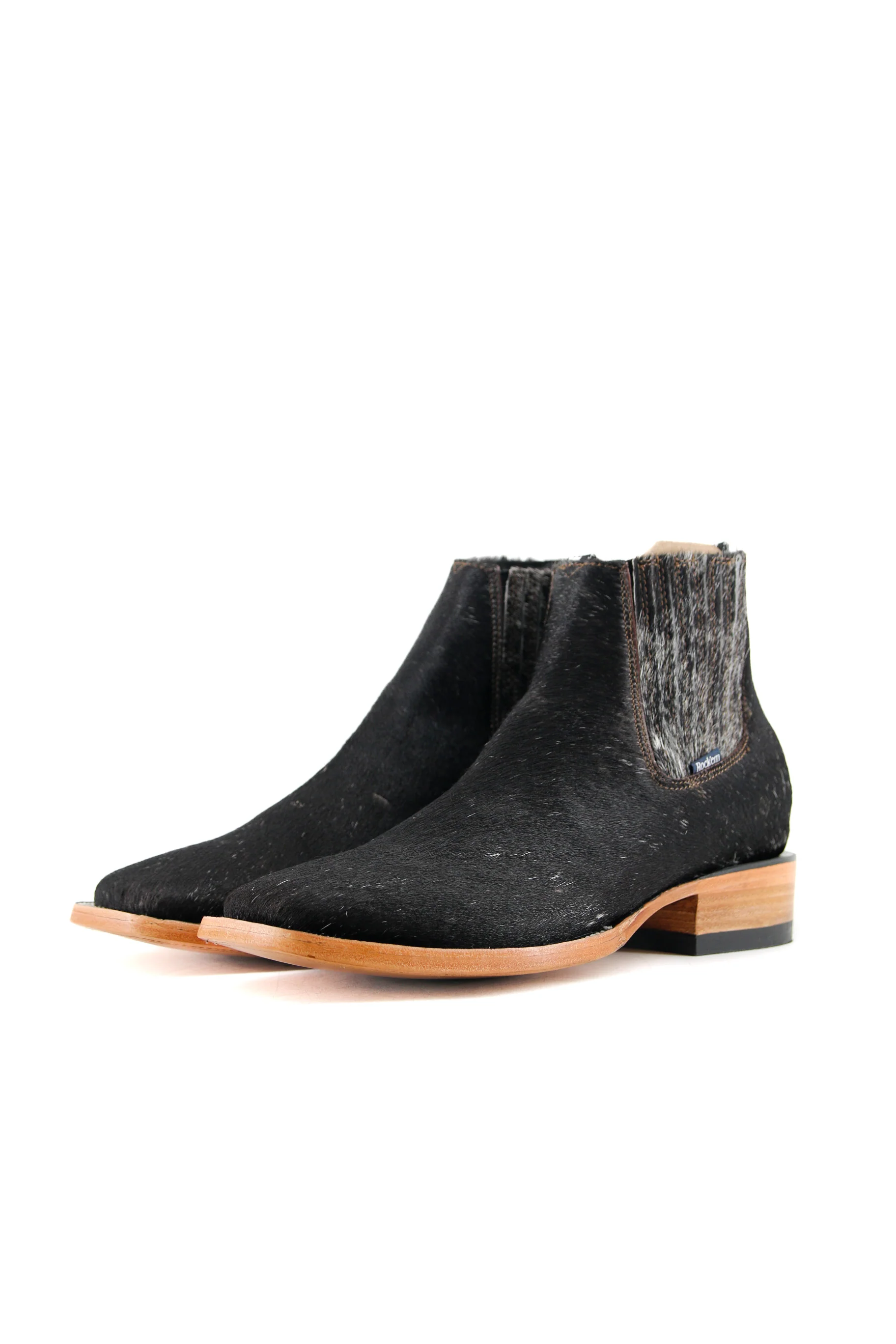 Men's Cowhide Square Toe Ankle Boot  Size 8.5 Box OM70