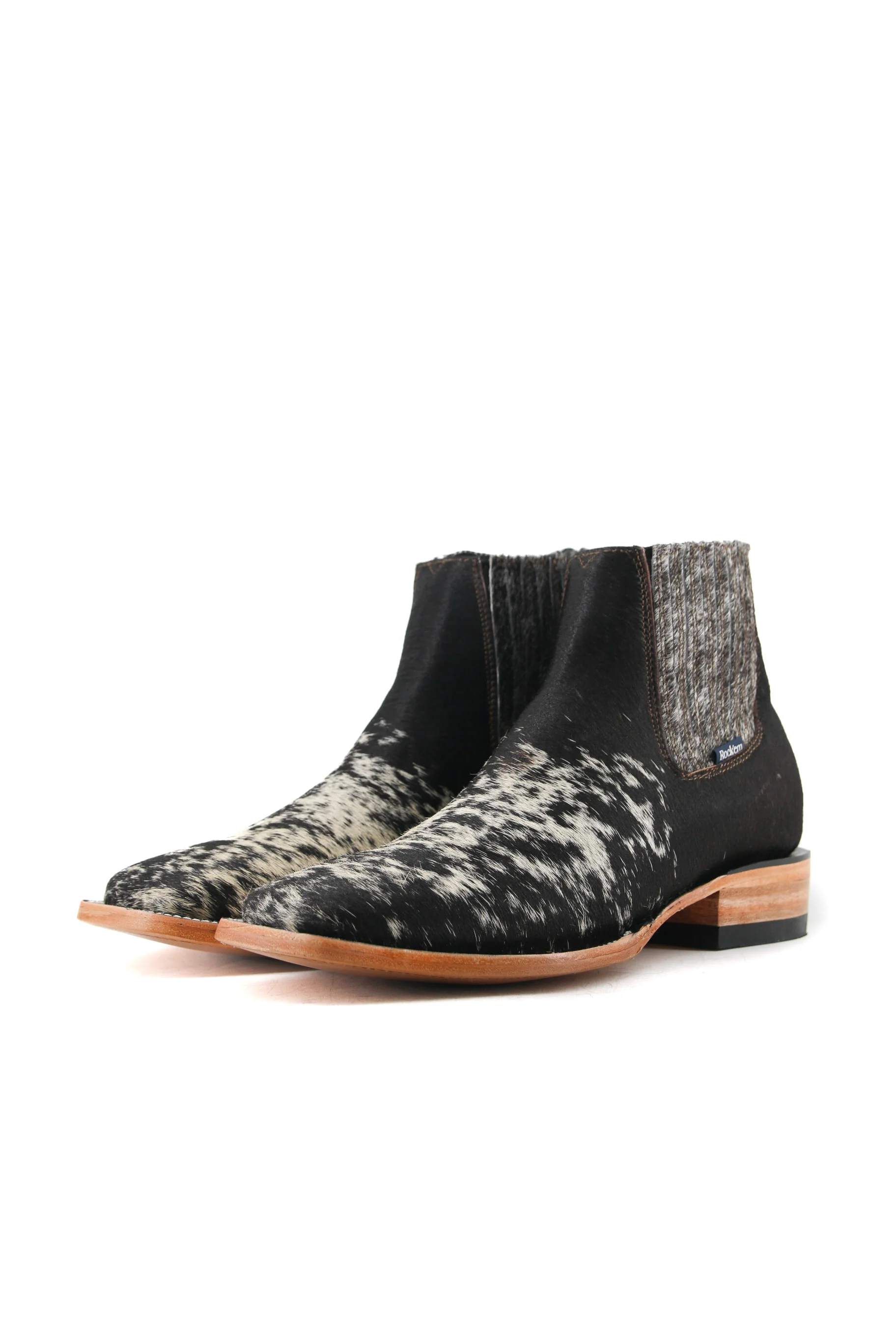 Men's Cowhide Square Toe Ankle Boot  Size 8.5 Box OM71