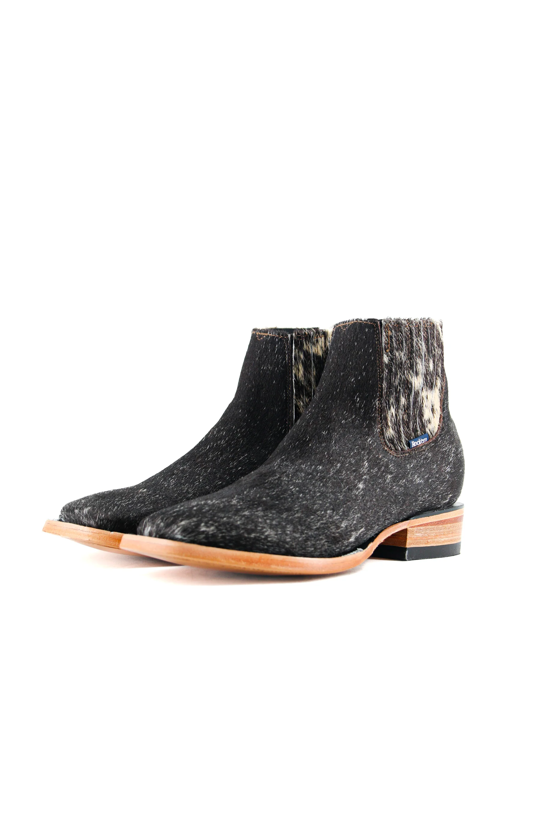 Men's Cowhide Square Toe Ankle Boot  Size 8 Box OM43