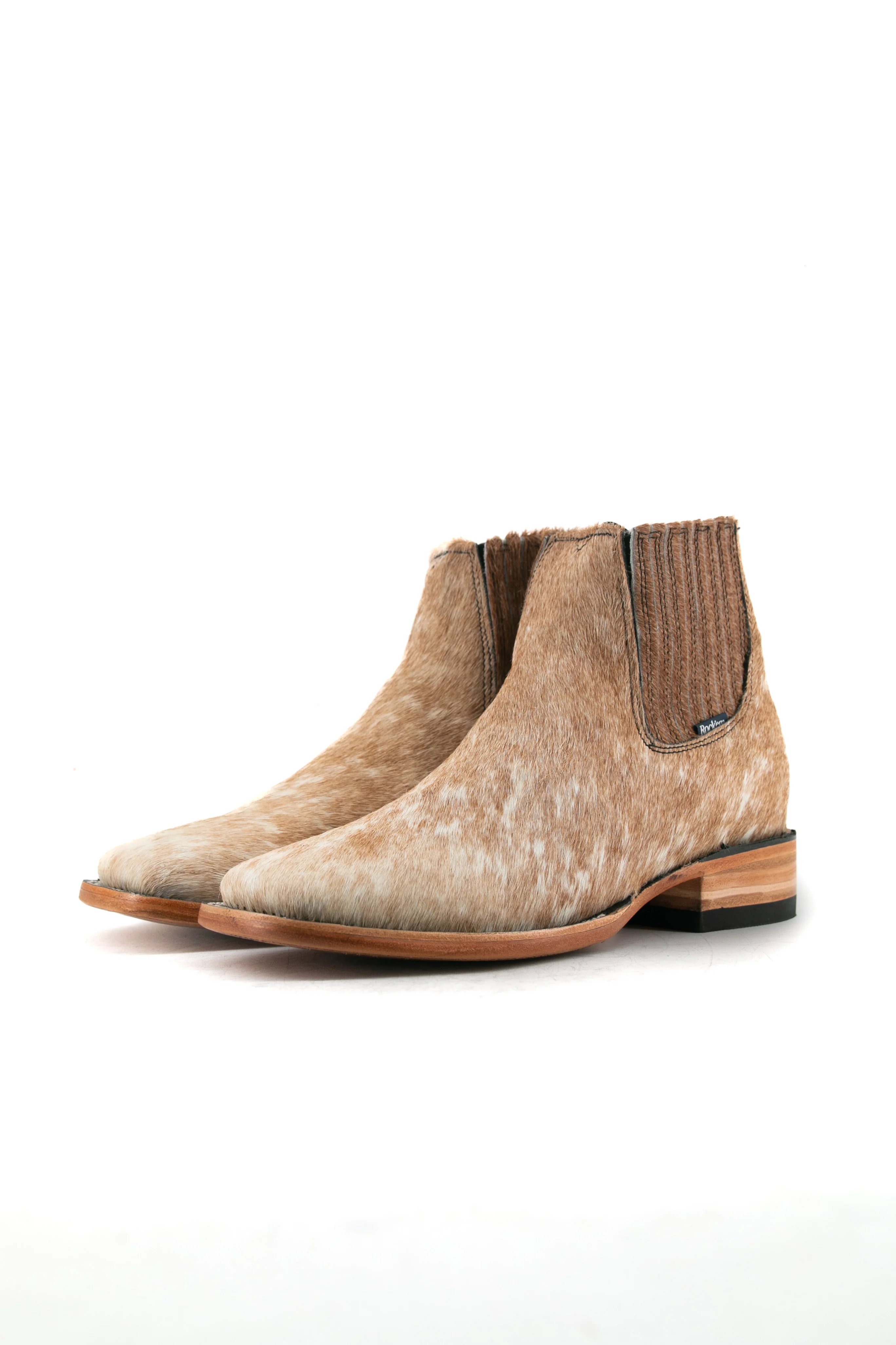 Men's Cowhide Square Toe Ankle Boot  Size 8 Box OM49