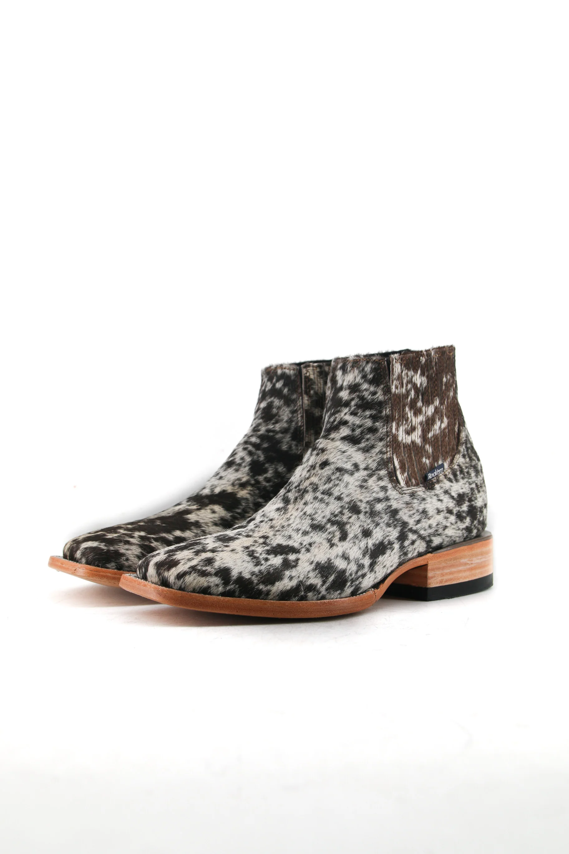 Men's Cowhide Square Toe Ankle Boot  Size 8 Box OM53