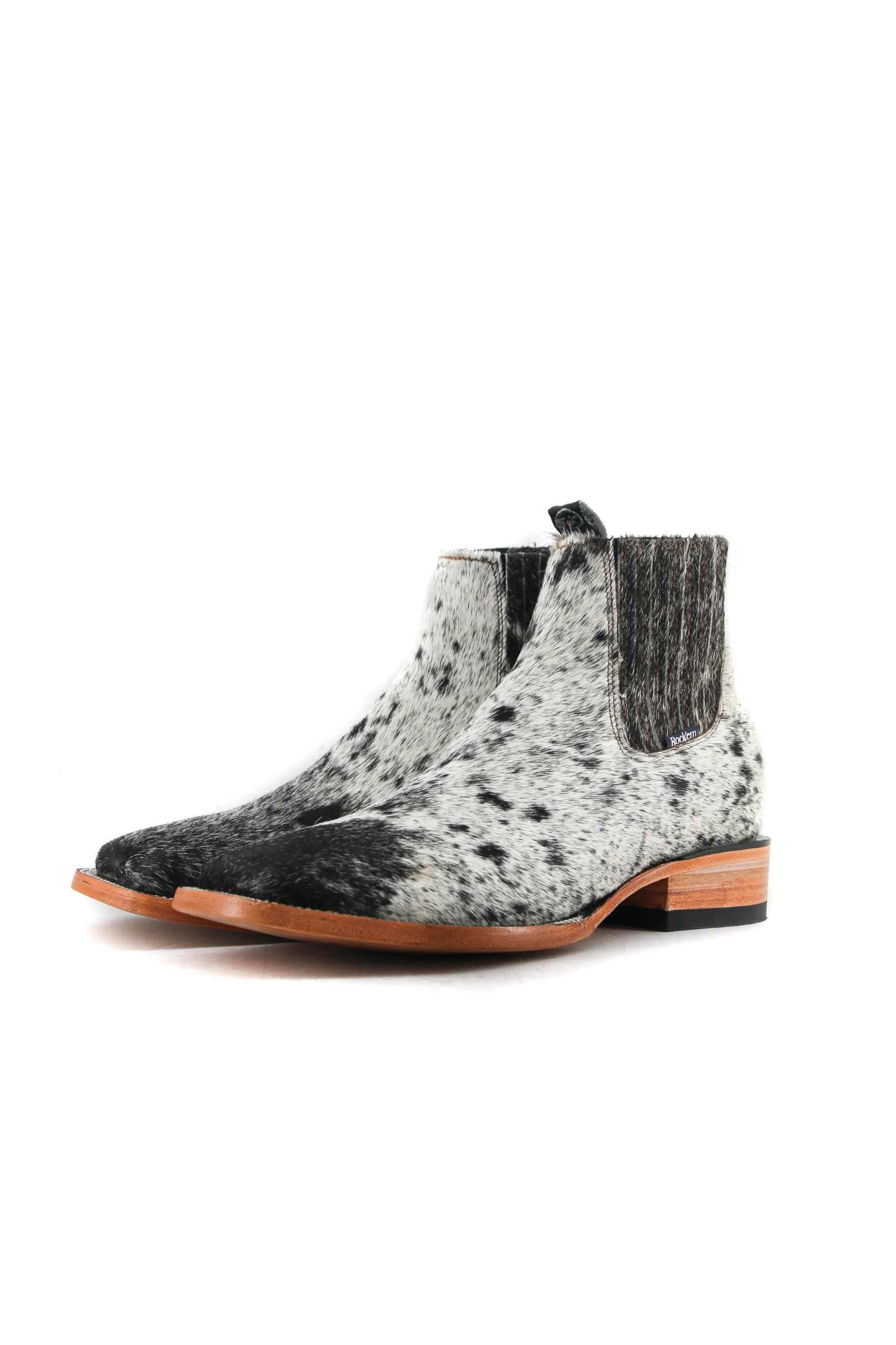 Men's Cowhide Square Toe Ankle Boot  Size 9.5 Box OM100