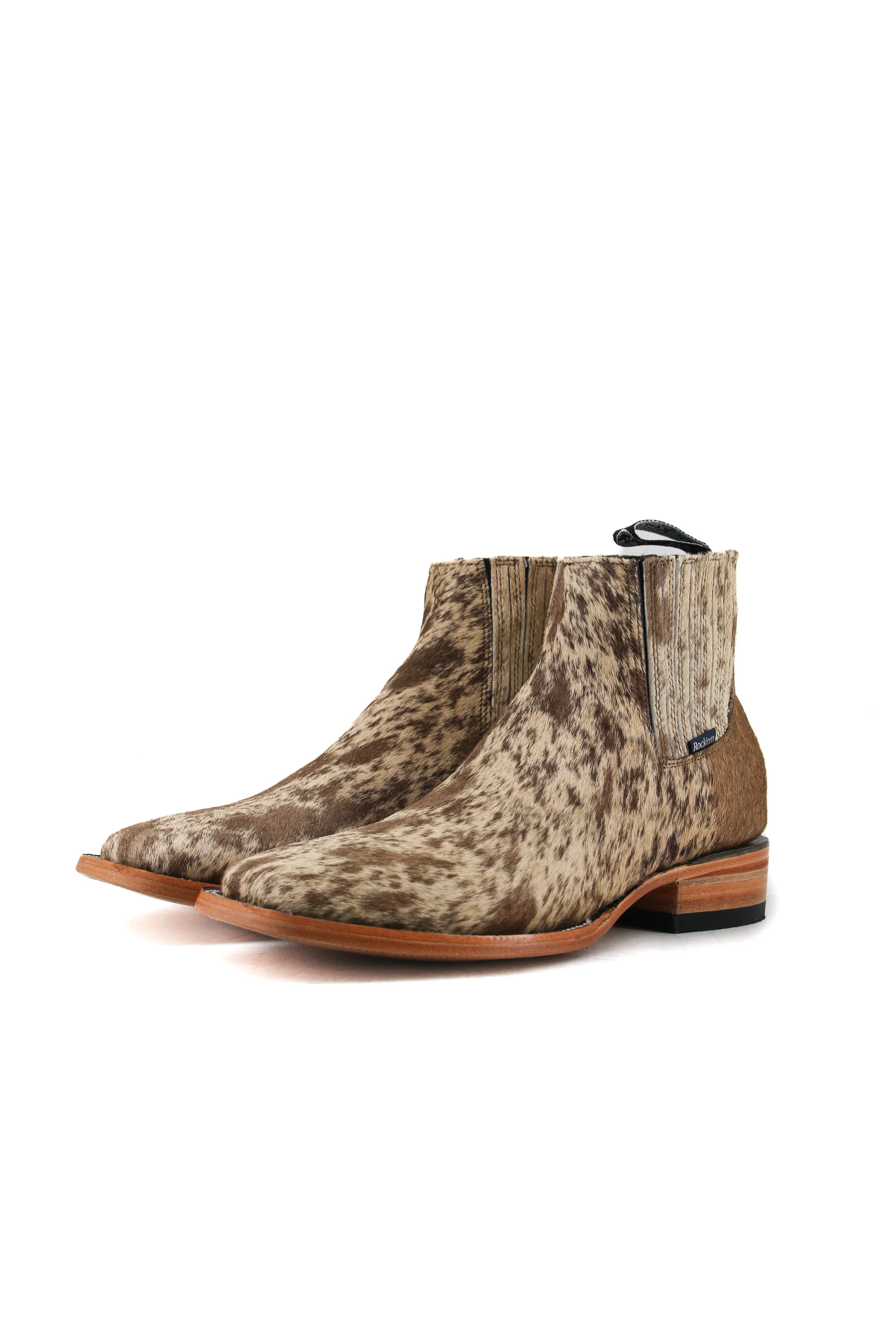 Men's Cowhide Square Toe Ankle Boot  Size 9.5 Box OM101