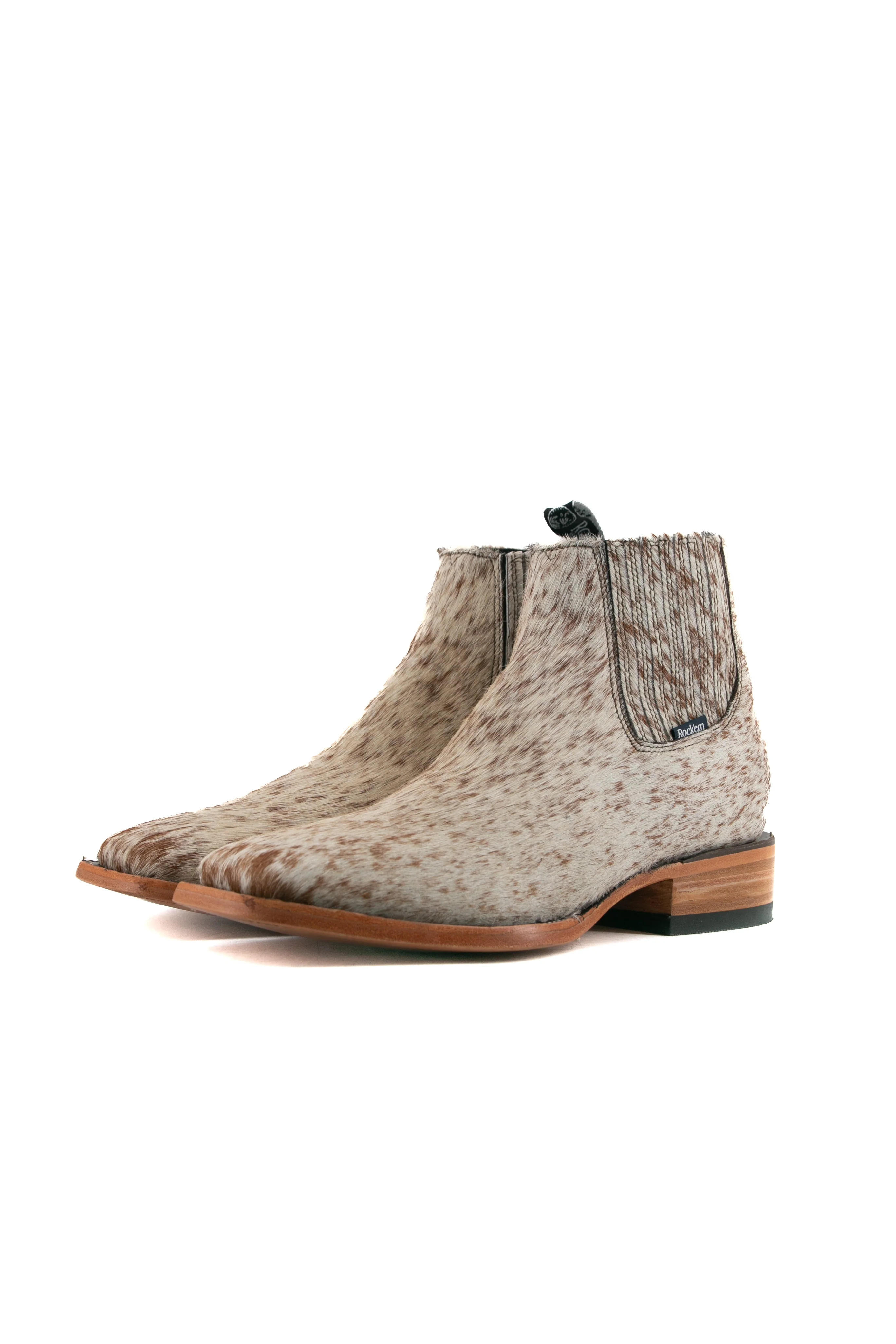 Men's Cowhide Square Toe Ankle Boot  Size 9.5 Box OM93