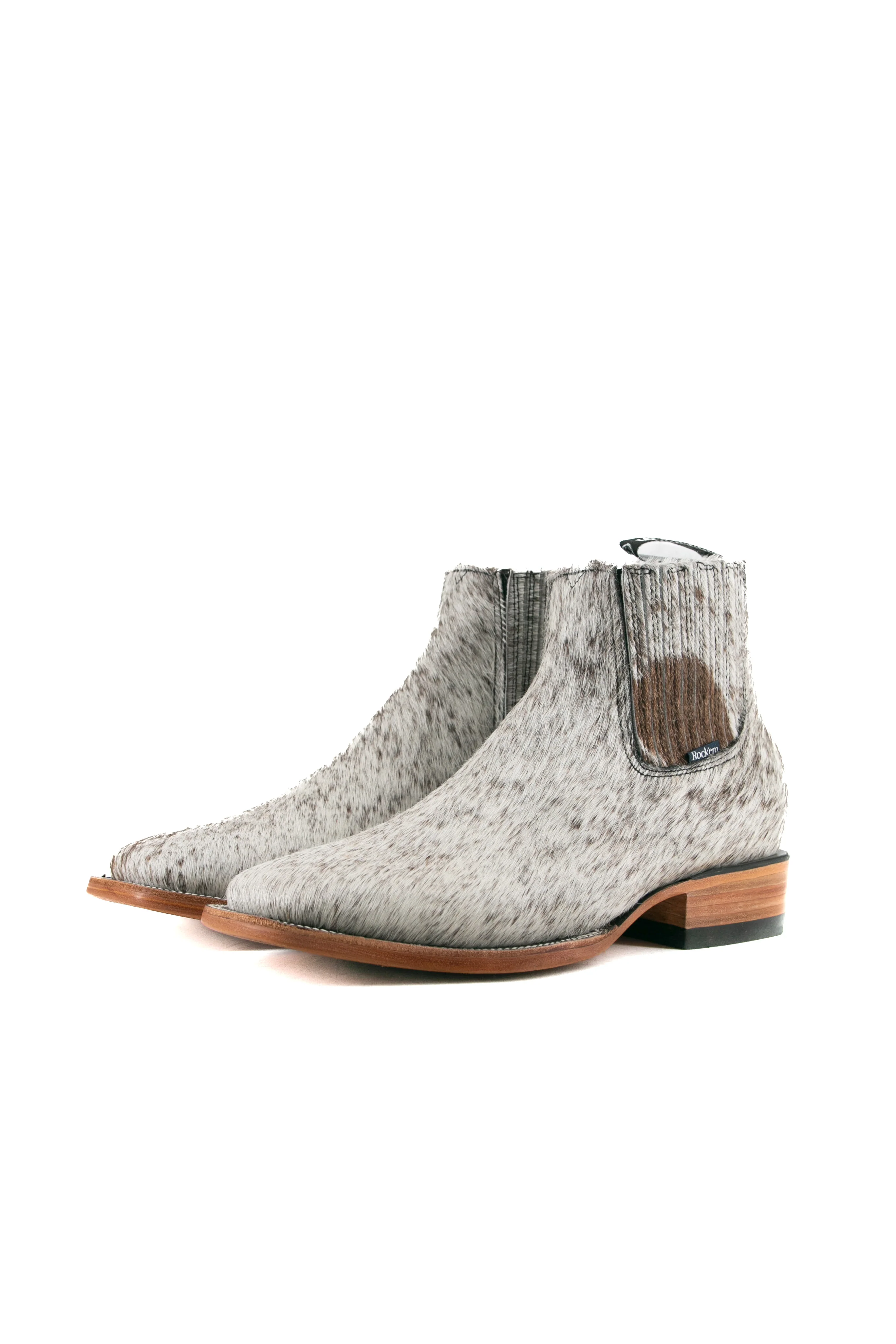 Men's Cowhide Square Toe Ankle Boot  Size 9.5 Box OM97