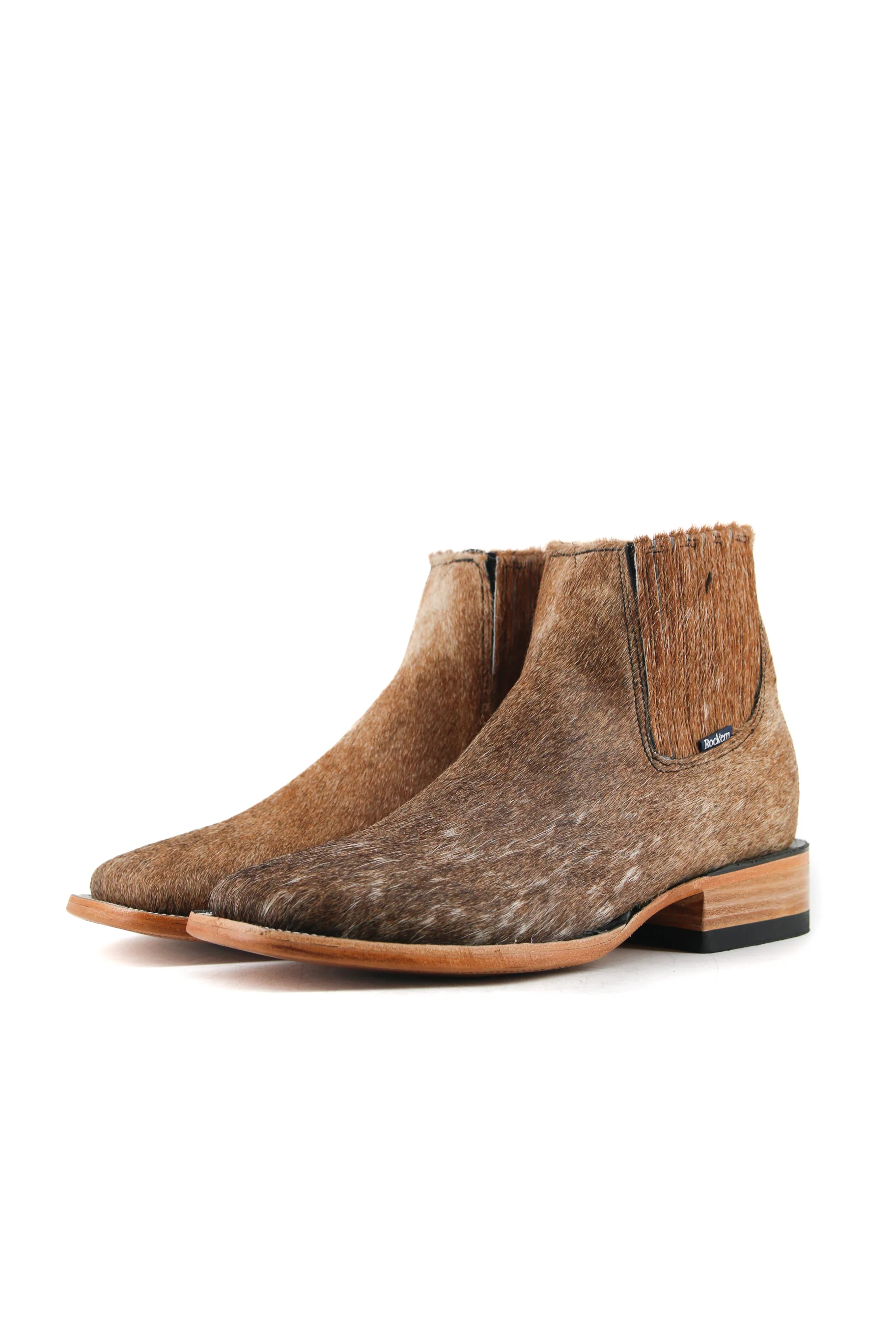 Men's Cowhide Square Toe Ankle Boot  Size 9 Box OM74