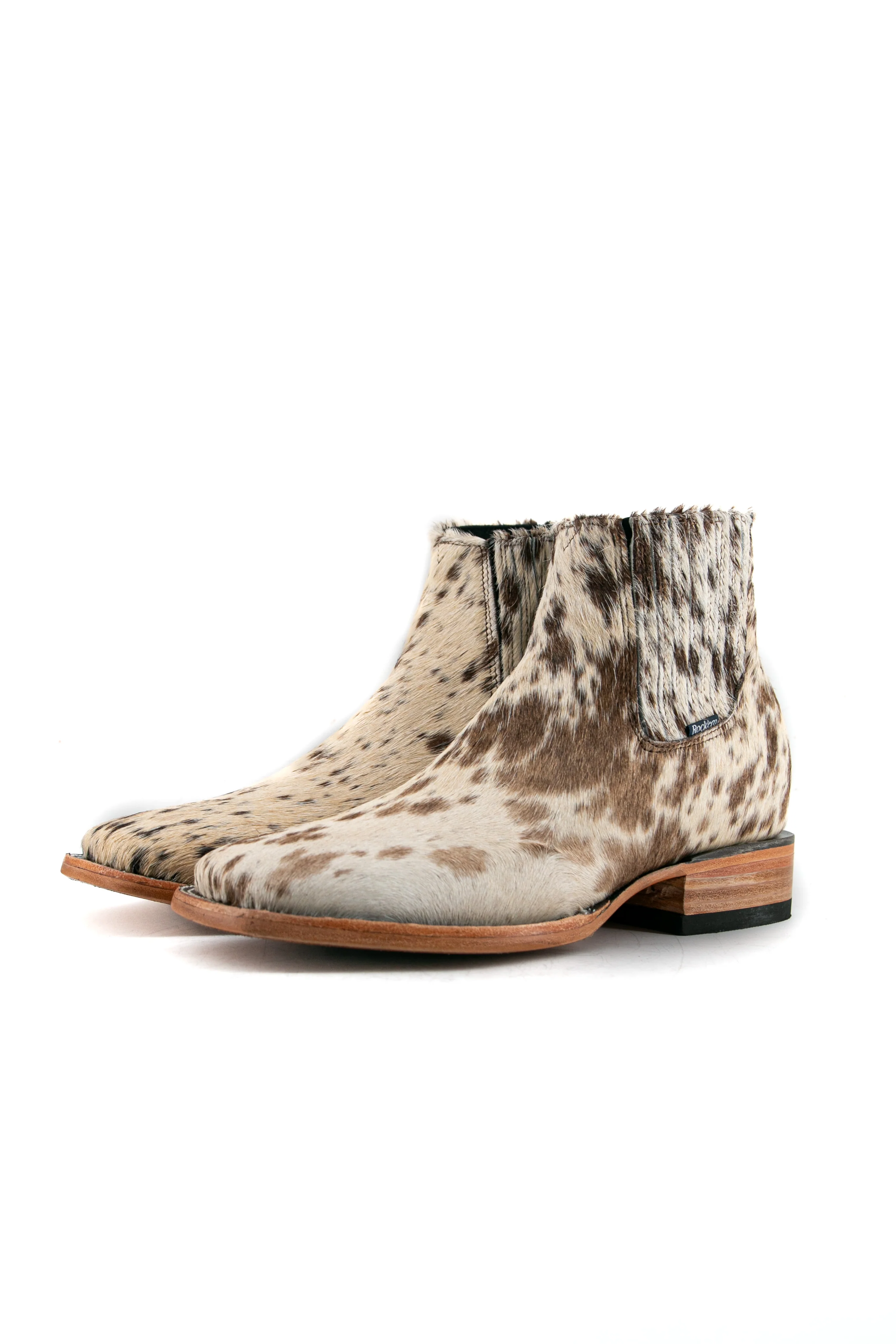 Men's Cowhide Square Toe Ankle Boot  Size 9 Box OM79