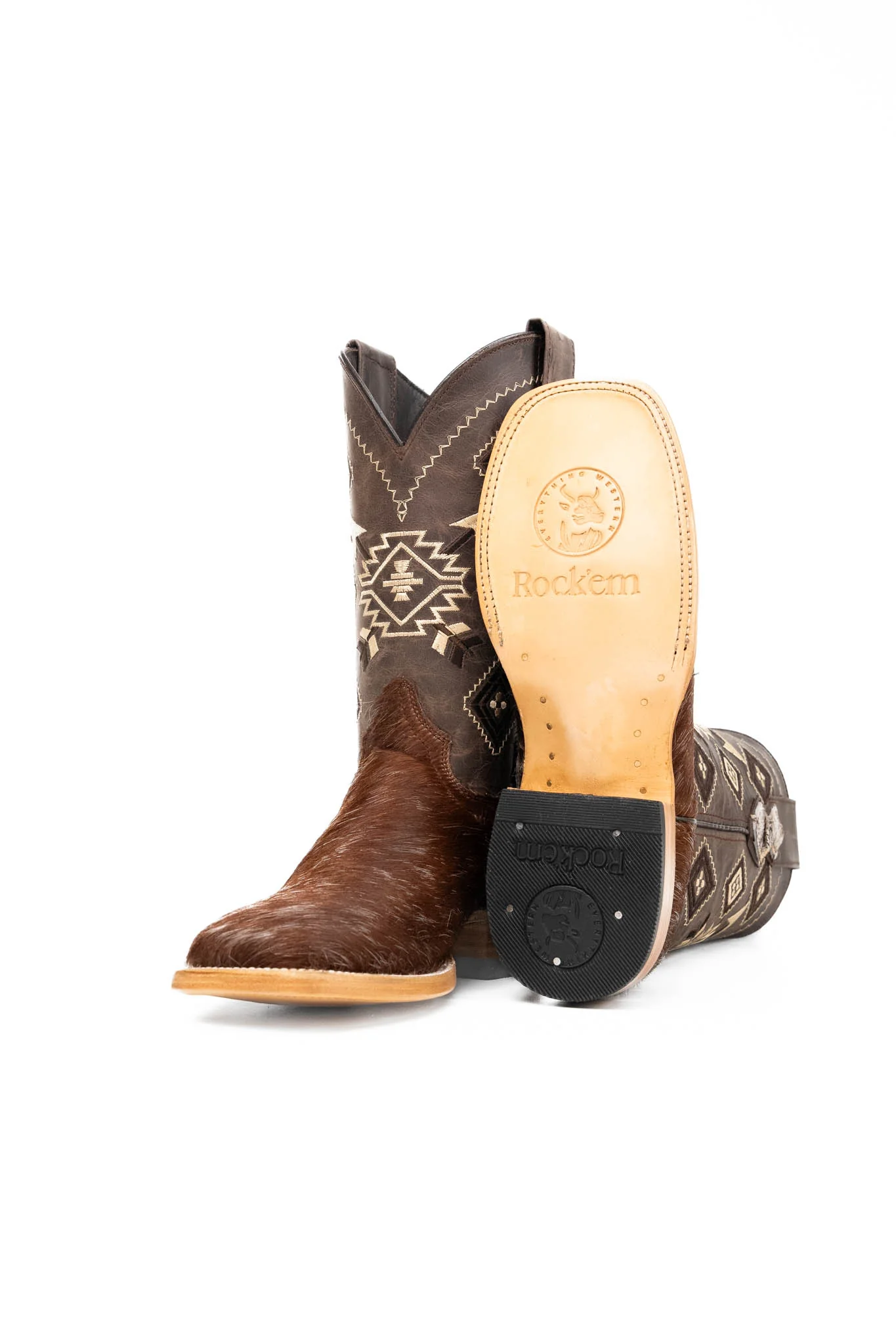 Men's Cowhide Square Toe Cowboy Boot Size 6 Box NM87 FINAL SALE - Image 2