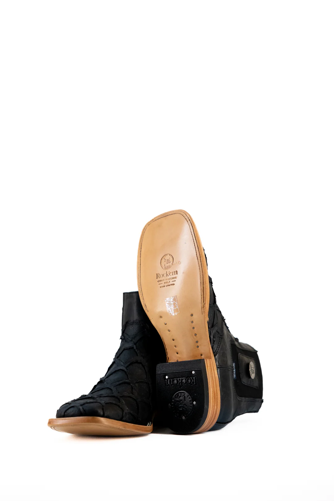 Clon Pirarucu Matte Square Toe Ankle Boot - Image 4
