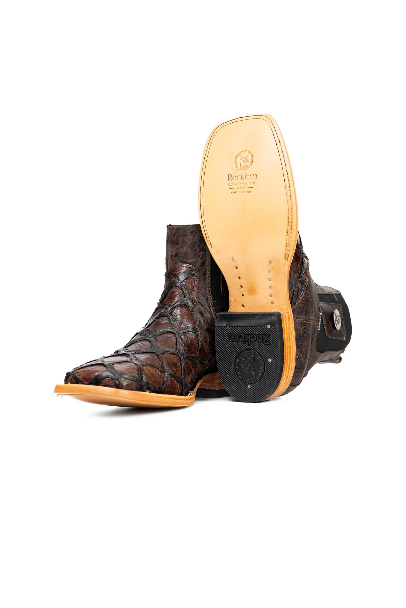 Clon Pirarucu Square Toe Ankle Boot - Image 4