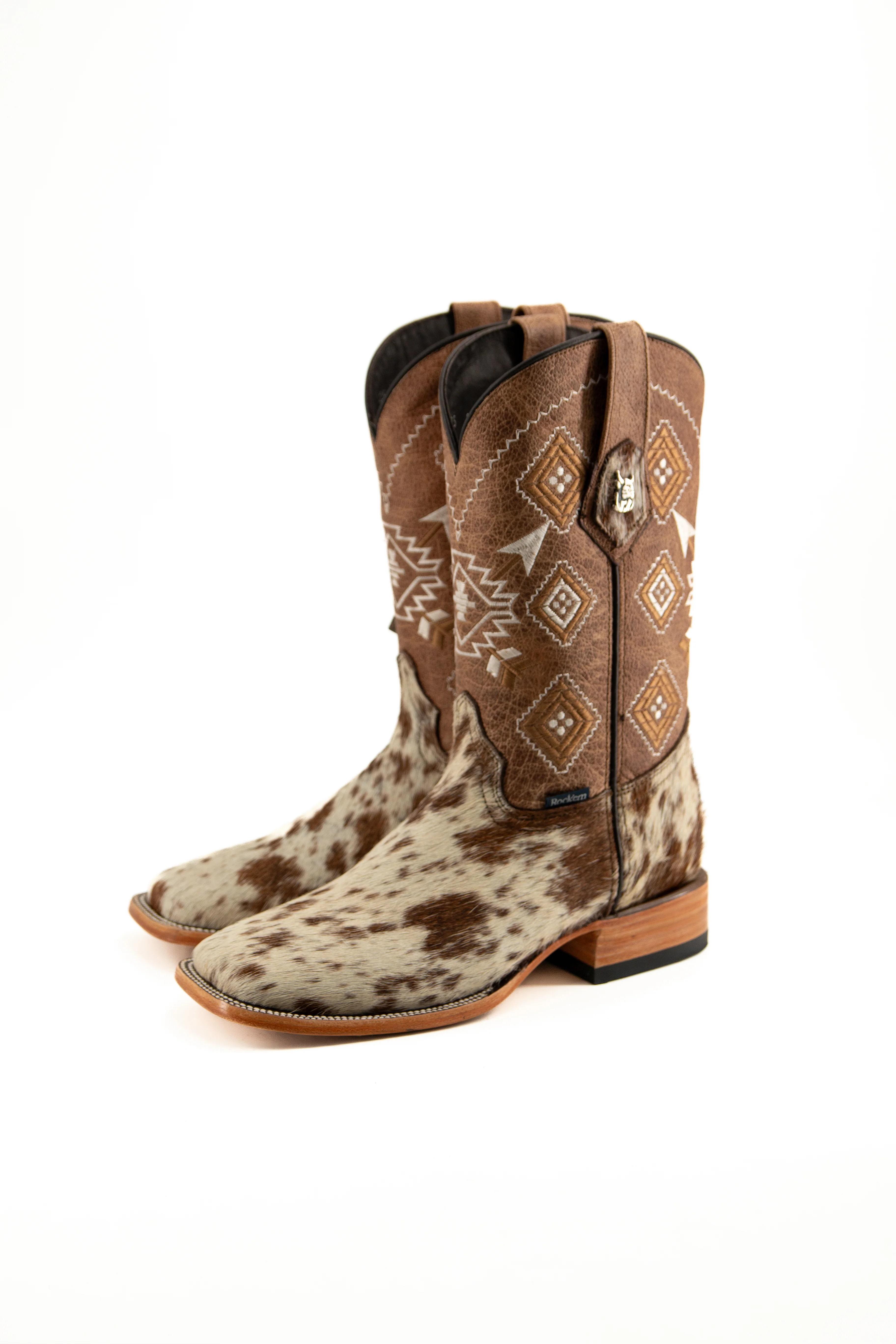 Men's Size 6 Cowhide Cowboy Boots - Image 3