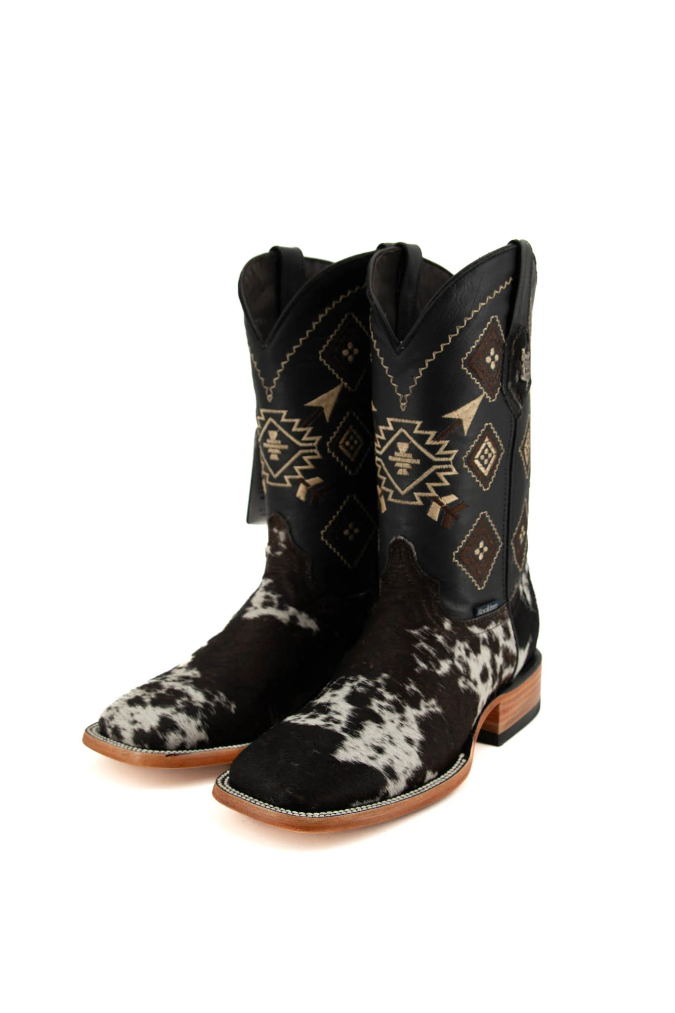Men's Size 6 Cowhide Cowboy Boots - Image 4