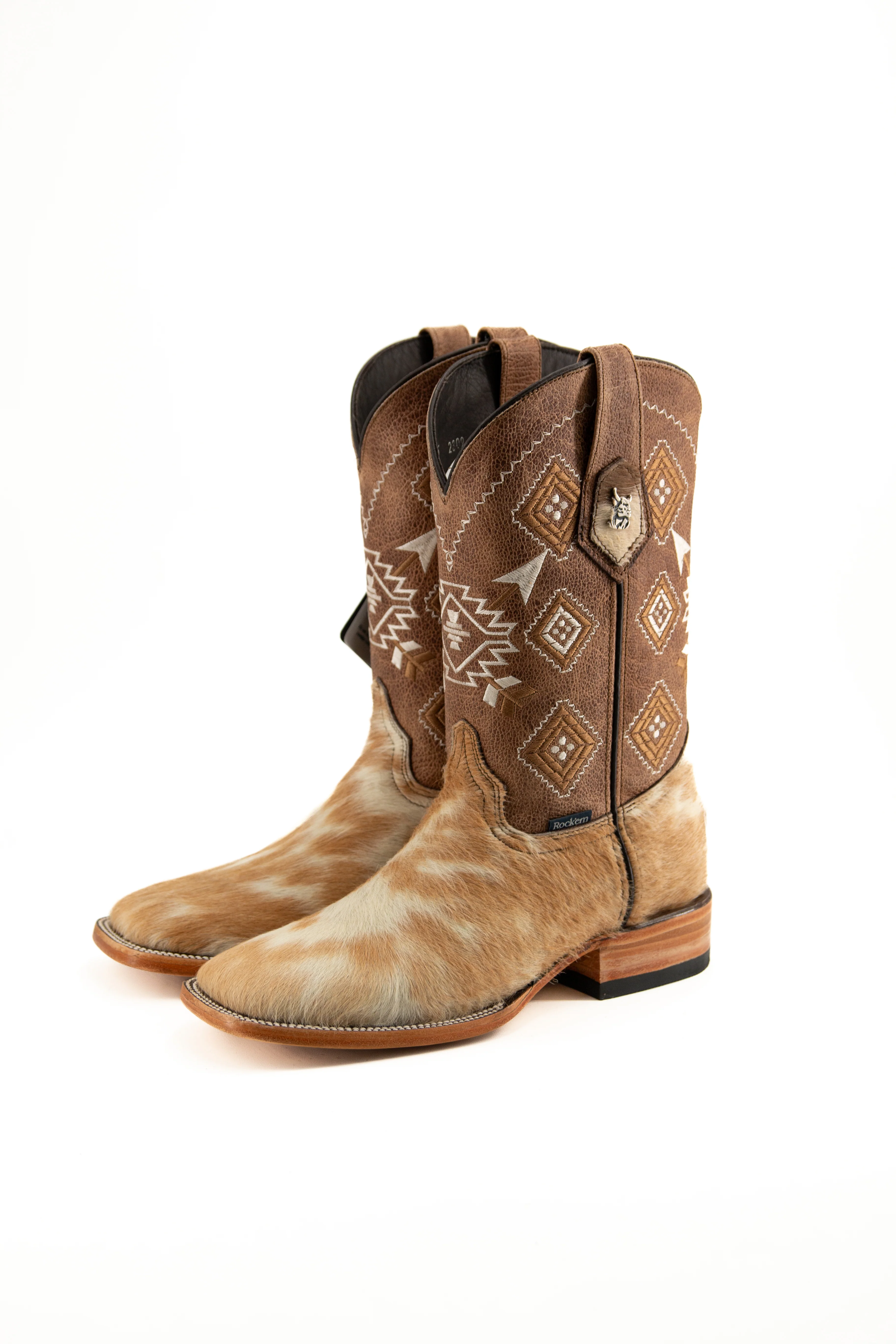 Men's Size 6 Cowhide Cowboy Boots - Image 6