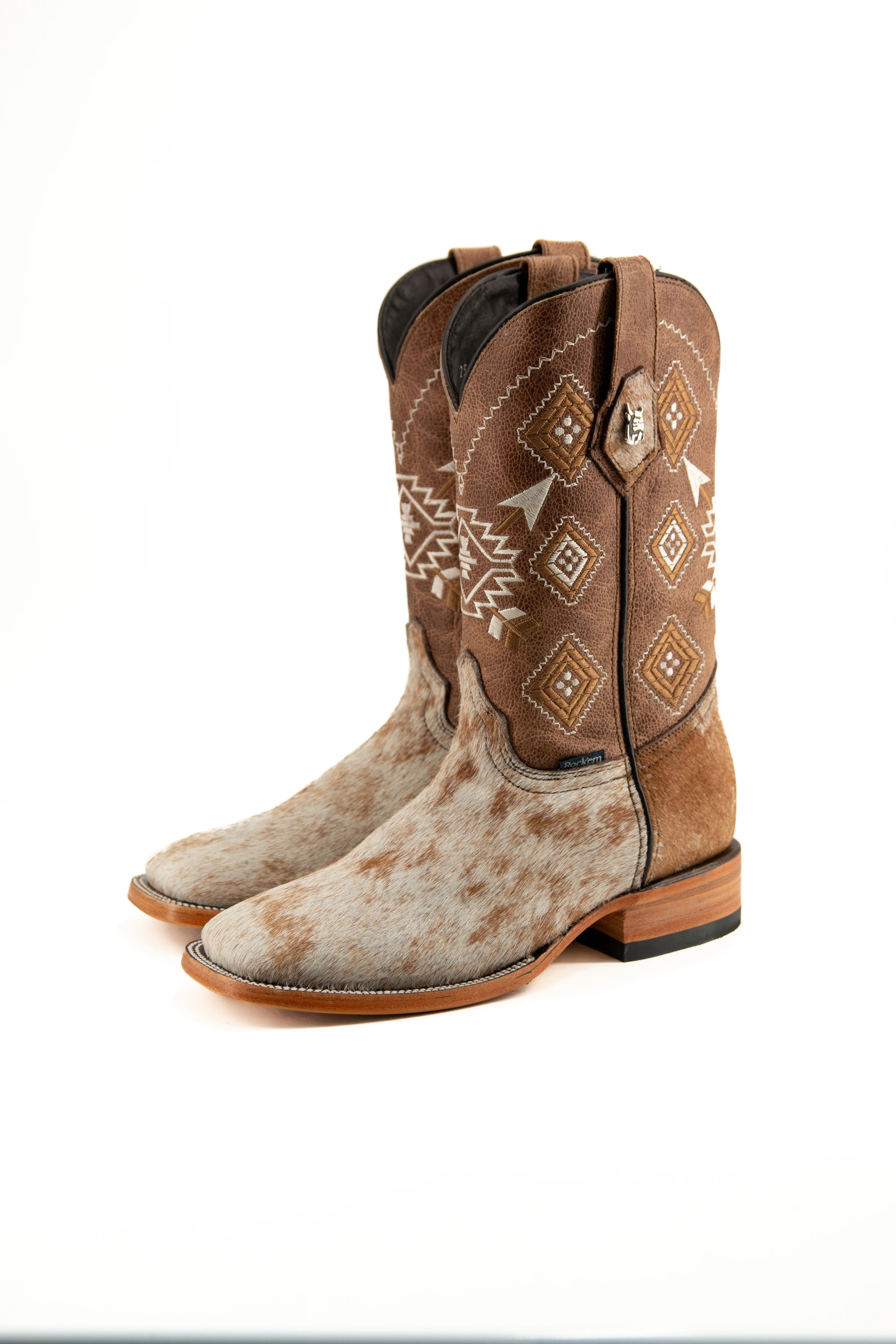 Men's Size 6 Cowhide Cowboy Boots - Image 7