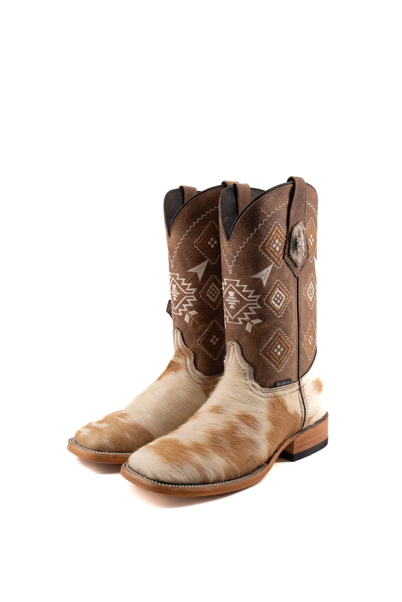 Men's Size 6 Cowhide Cowboy Boots - Image 9