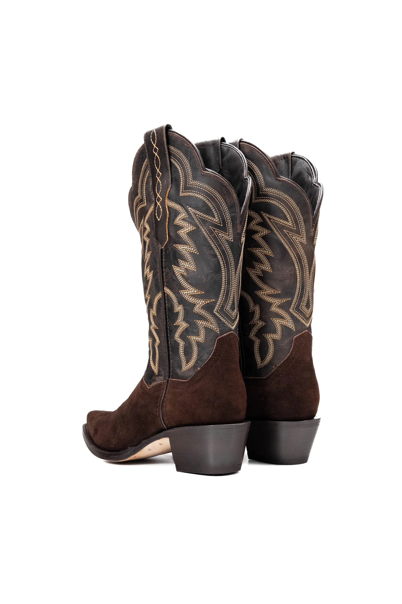 Mia Roughout Wide Calf Snip Toe Cowgirl Boot - Image 3