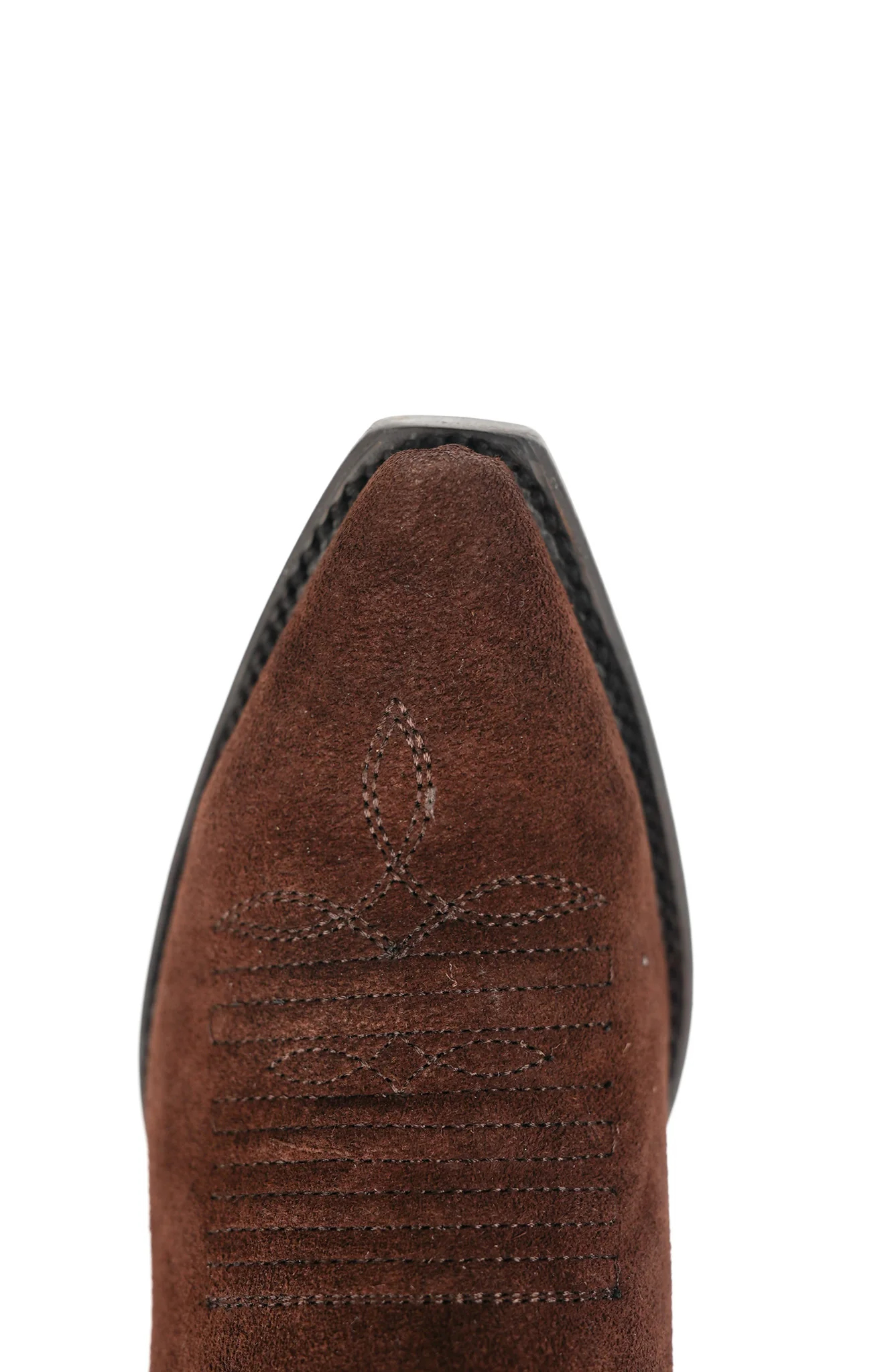 Mia Suede Wide Calf Snip Toe Cowgirl Boot - Image 5