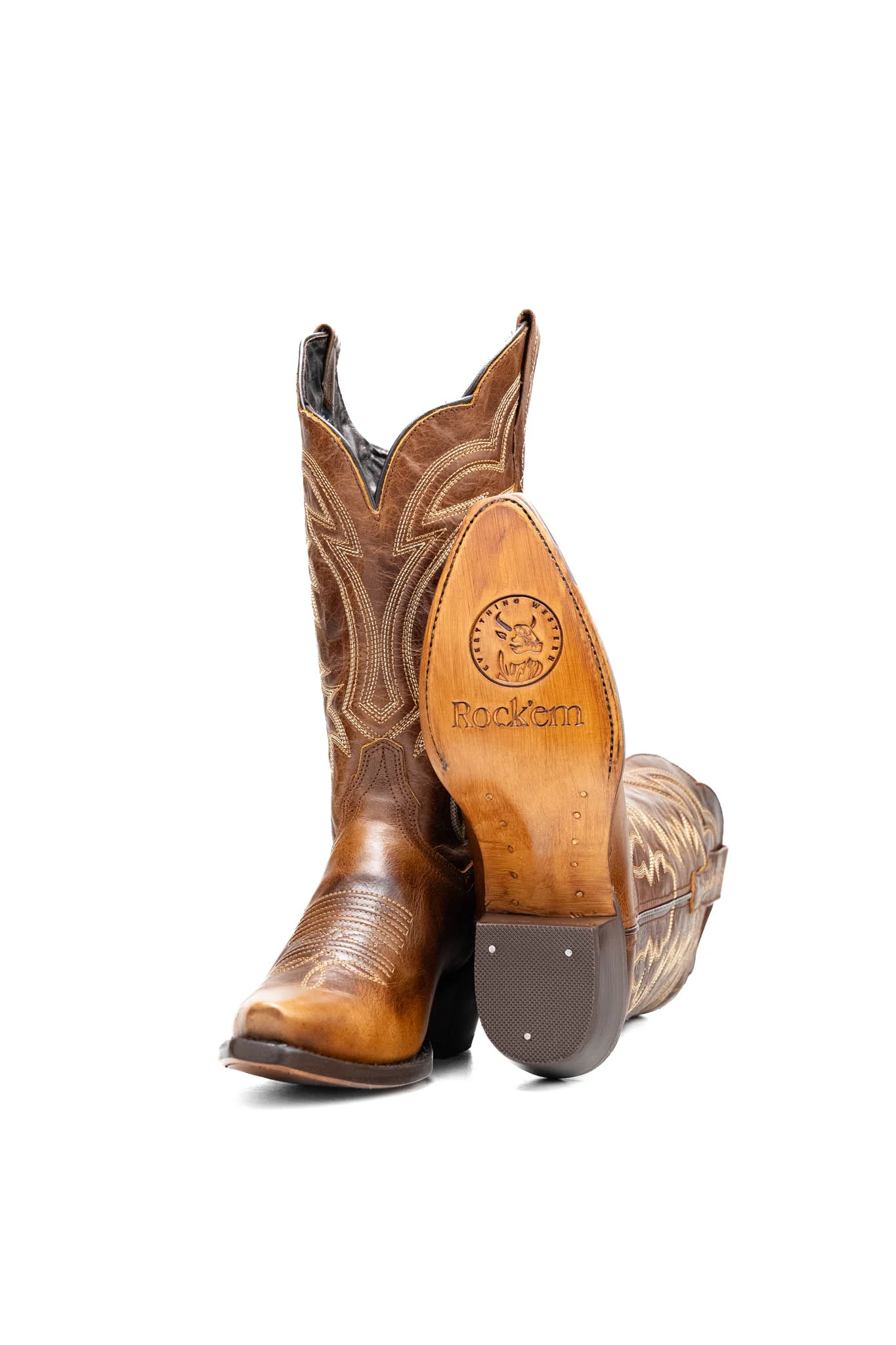 Mia Wide Calf Snip Toe Cowgirl Boot - Image 11