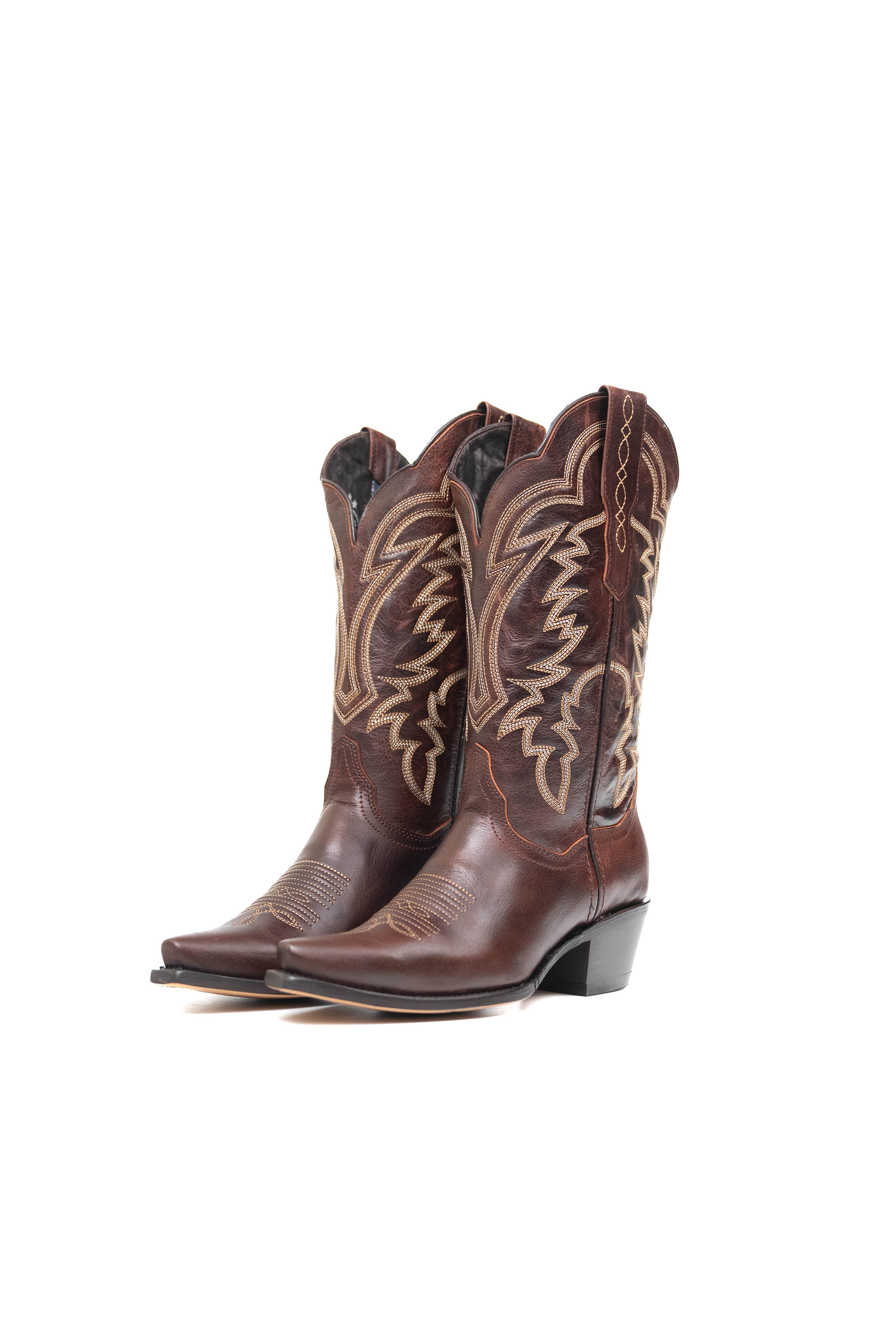 Mia Wide Calf Snip Toe Cowgirl Boot - Image 13